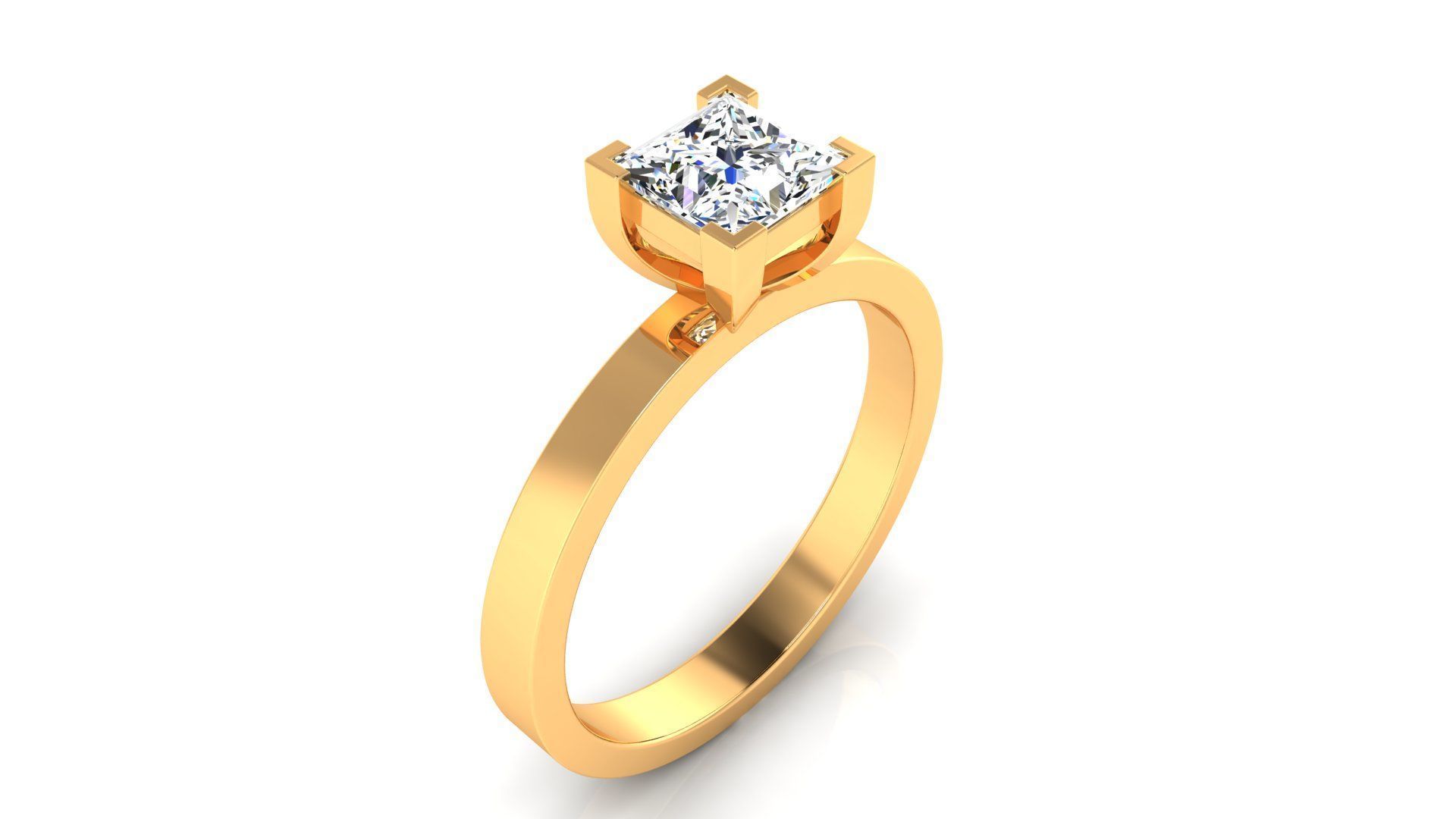 Ring M175 The luxury female ring with gems wedding 3D print model_1