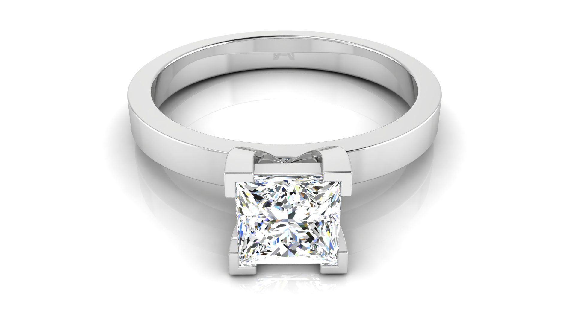 Ring M175 The luxury female ring with gems wedding 3D print model_33