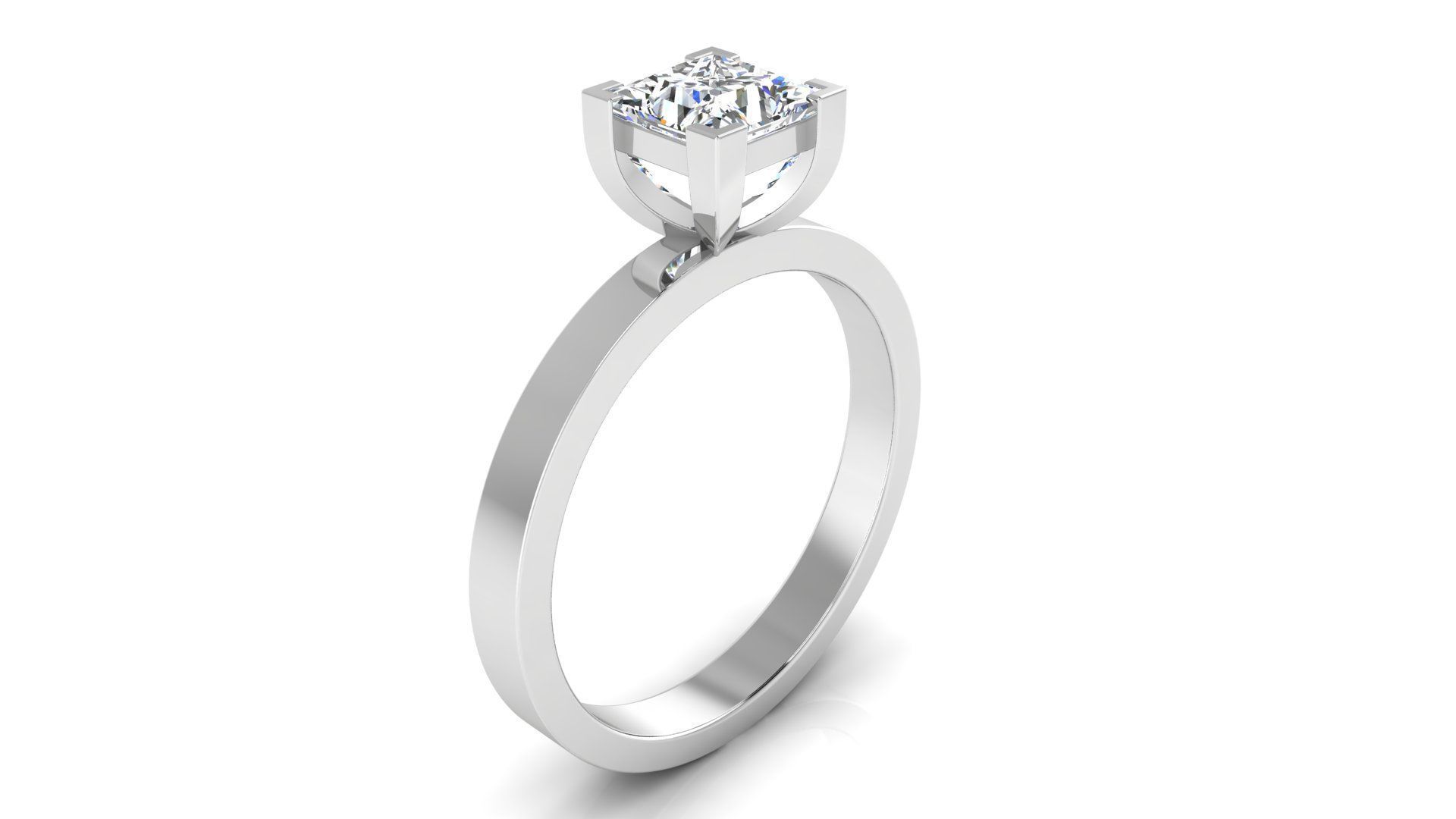 Ring M175 The luxury female ring with gems wedding 3D print model_29