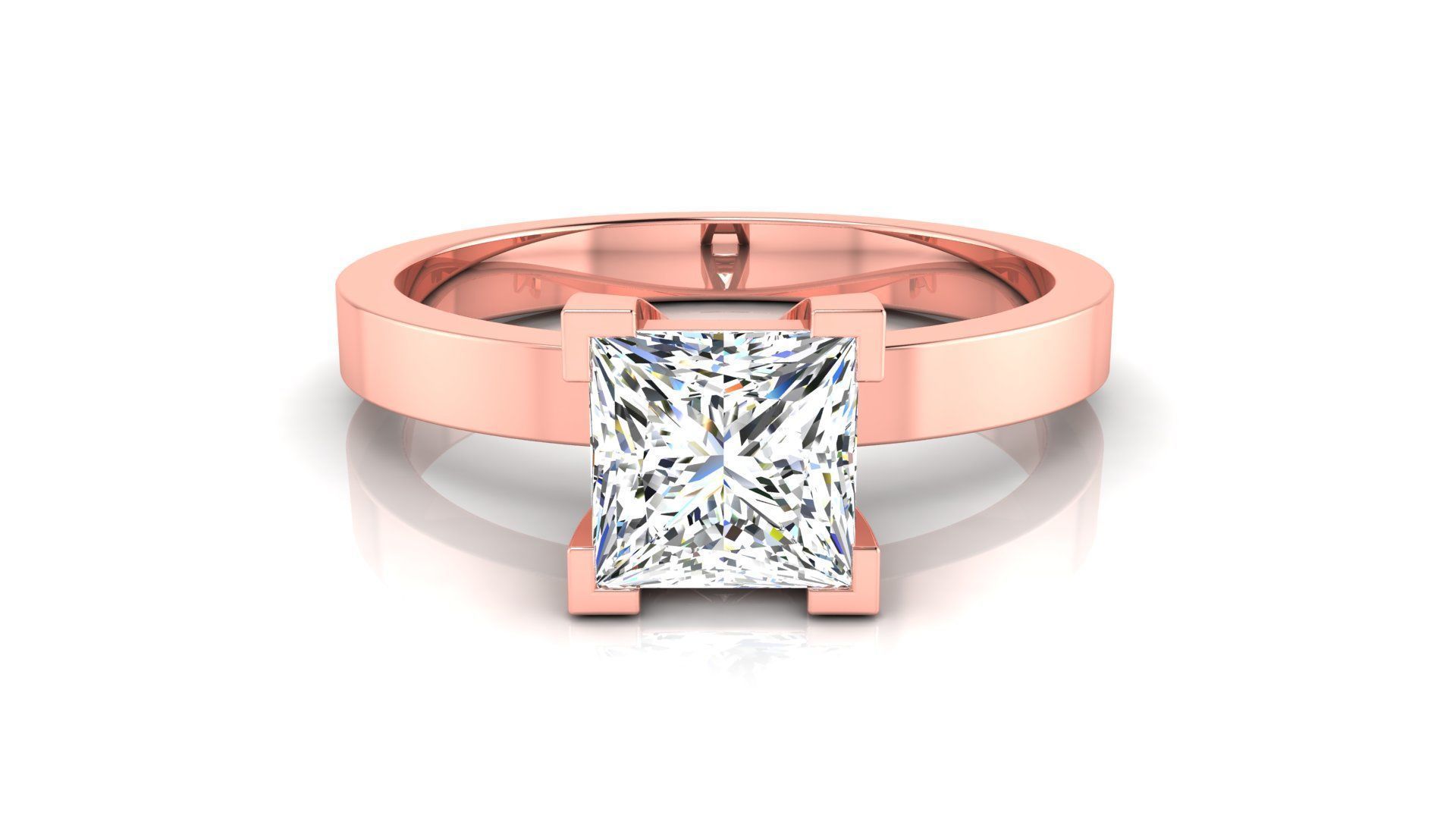 Ring M175 The luxury female ring with gems wedding 3D print model_42