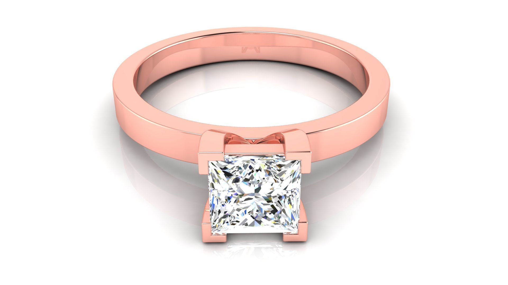 Ring M175 The luxury female ring with gems wedding 3D print model_41