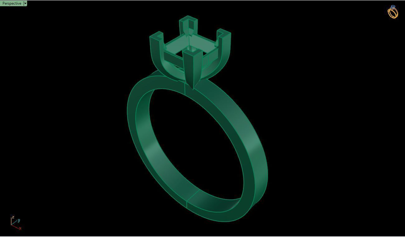 Ring M175 The luxury female ring with gems wedding 3D print model_16