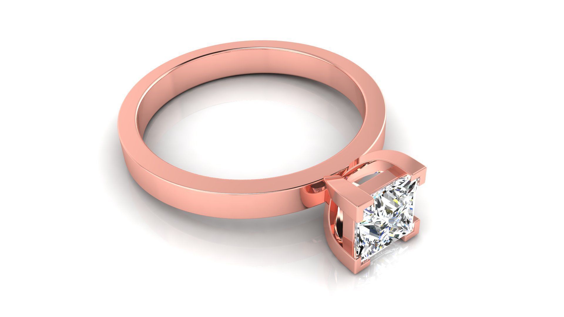 Ring M175 The luxury female ring with gems wedding 3D print model_39