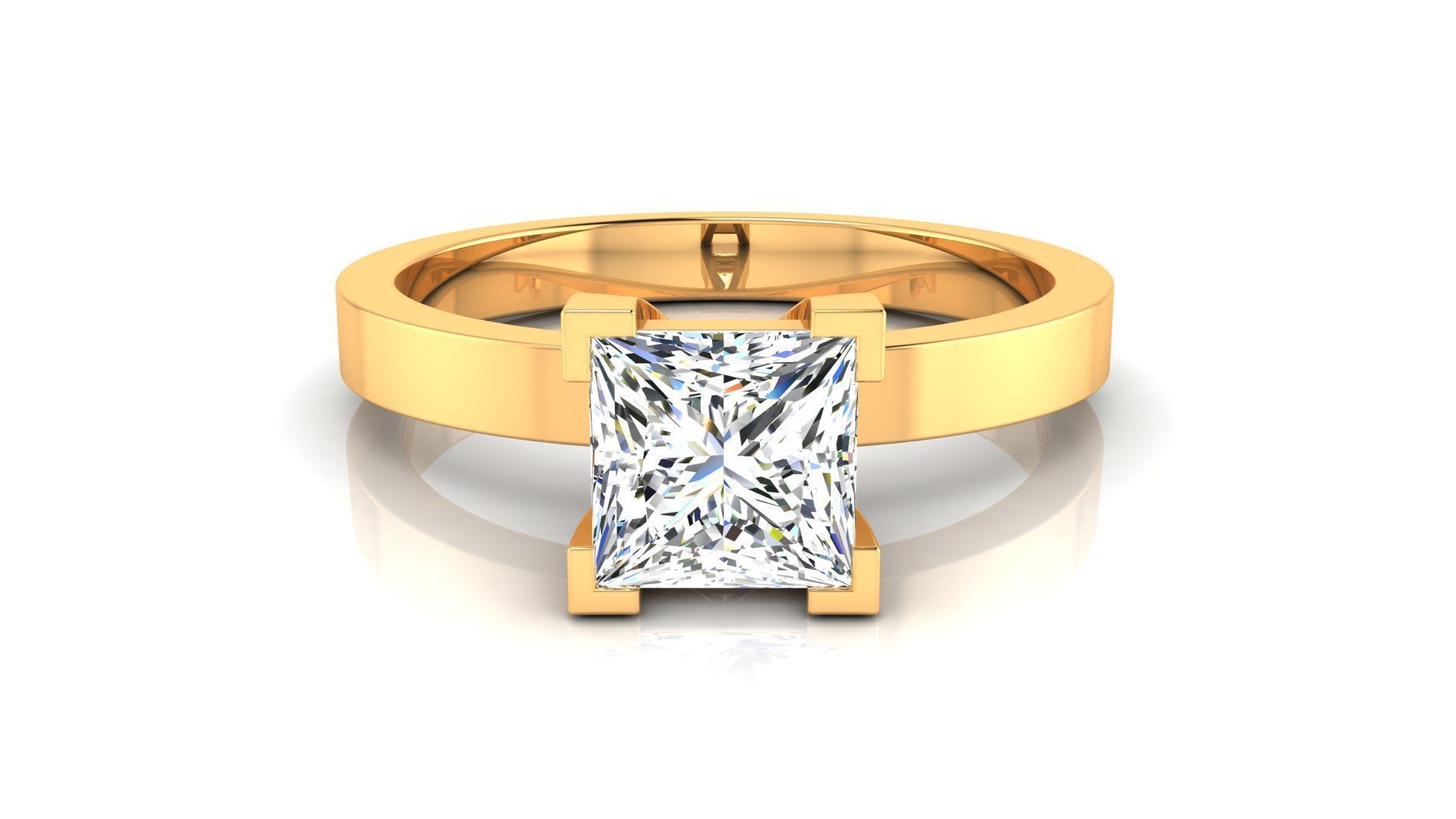 Ring M175 The luxury female ring with gems wedding 3D print model_7