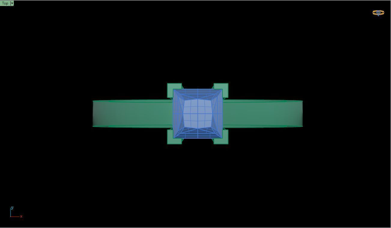 Ring M175 The luxury female ring with gems wedding 3D print model_12