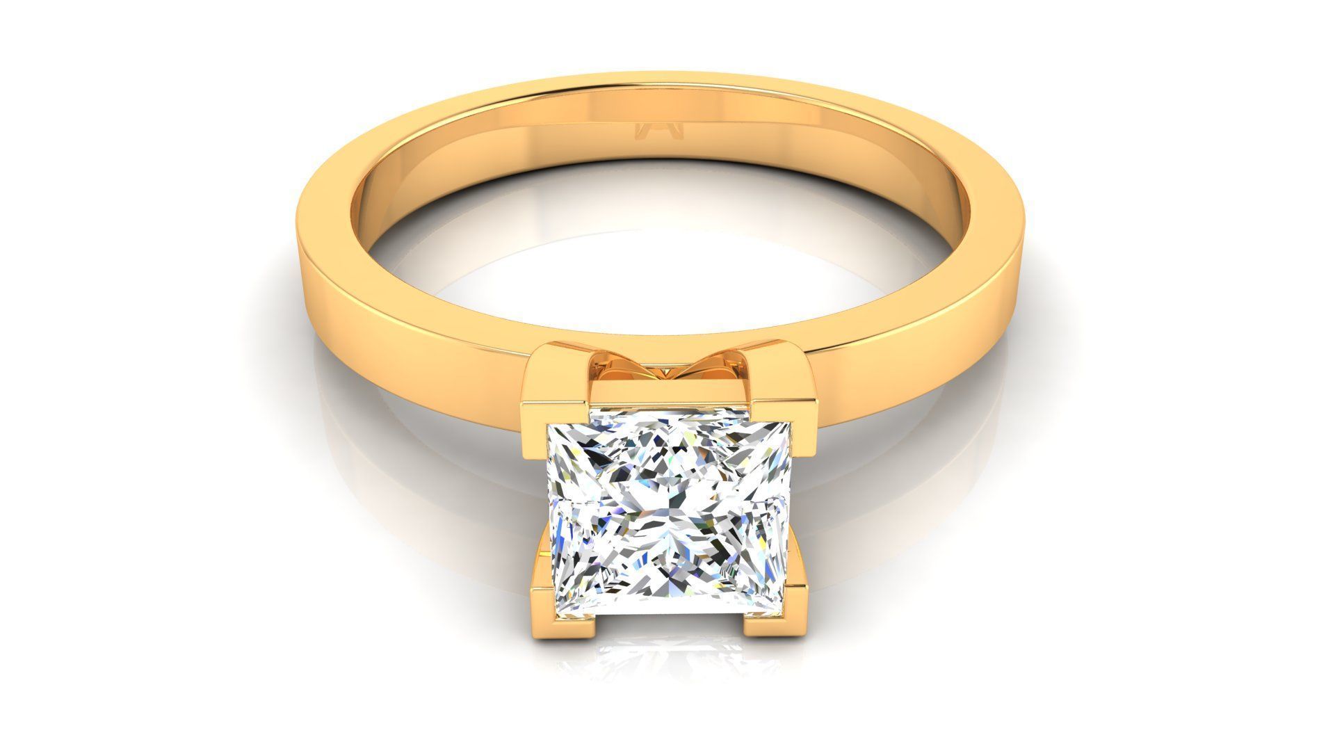 Ring M175 The luxury female ring with gems wedding 3D print model_6