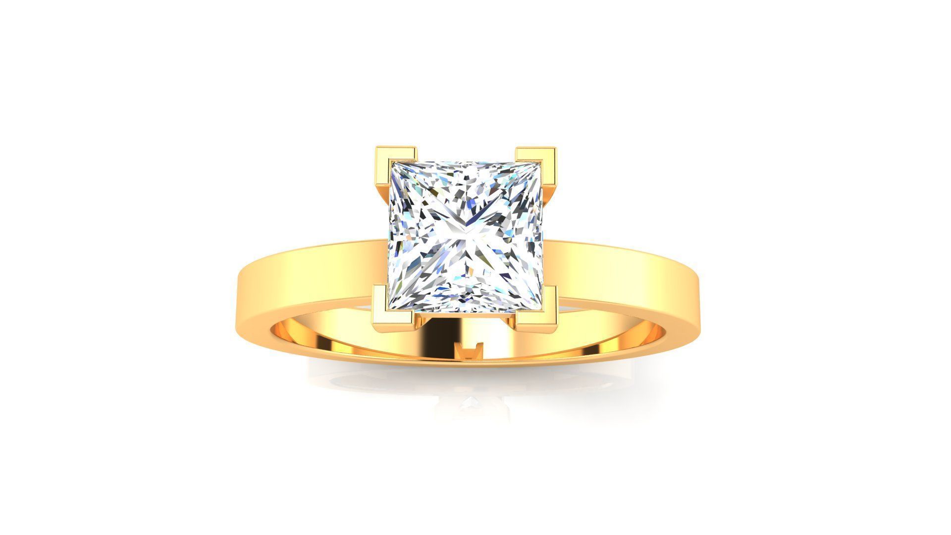 Ring M175 The luxury female ring with gems wedding 3D print model_2
