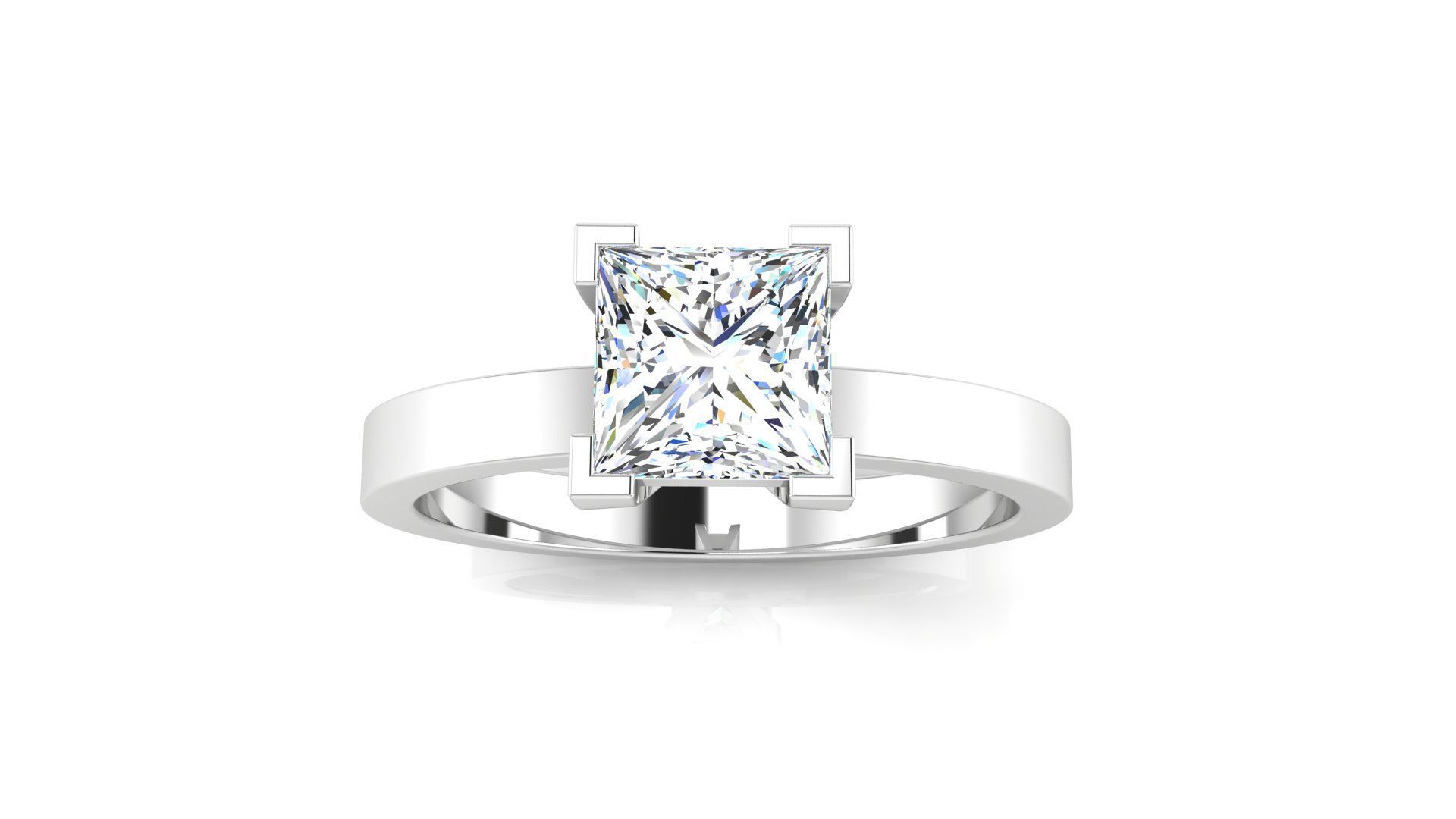 Ring M175 The luxury female ring with gems wedding 3D print model_30