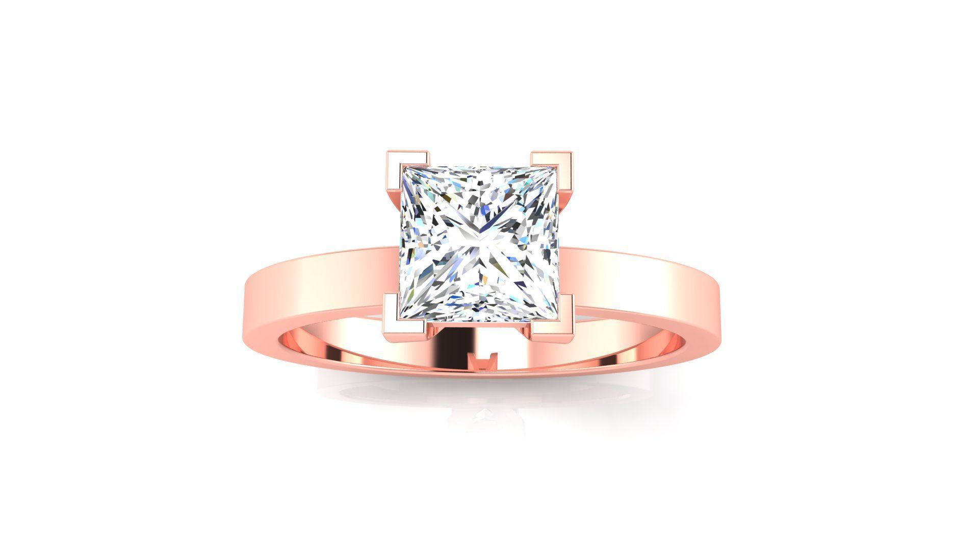 Ring M175 The luxury female ring with gems wedding 3D print model_38