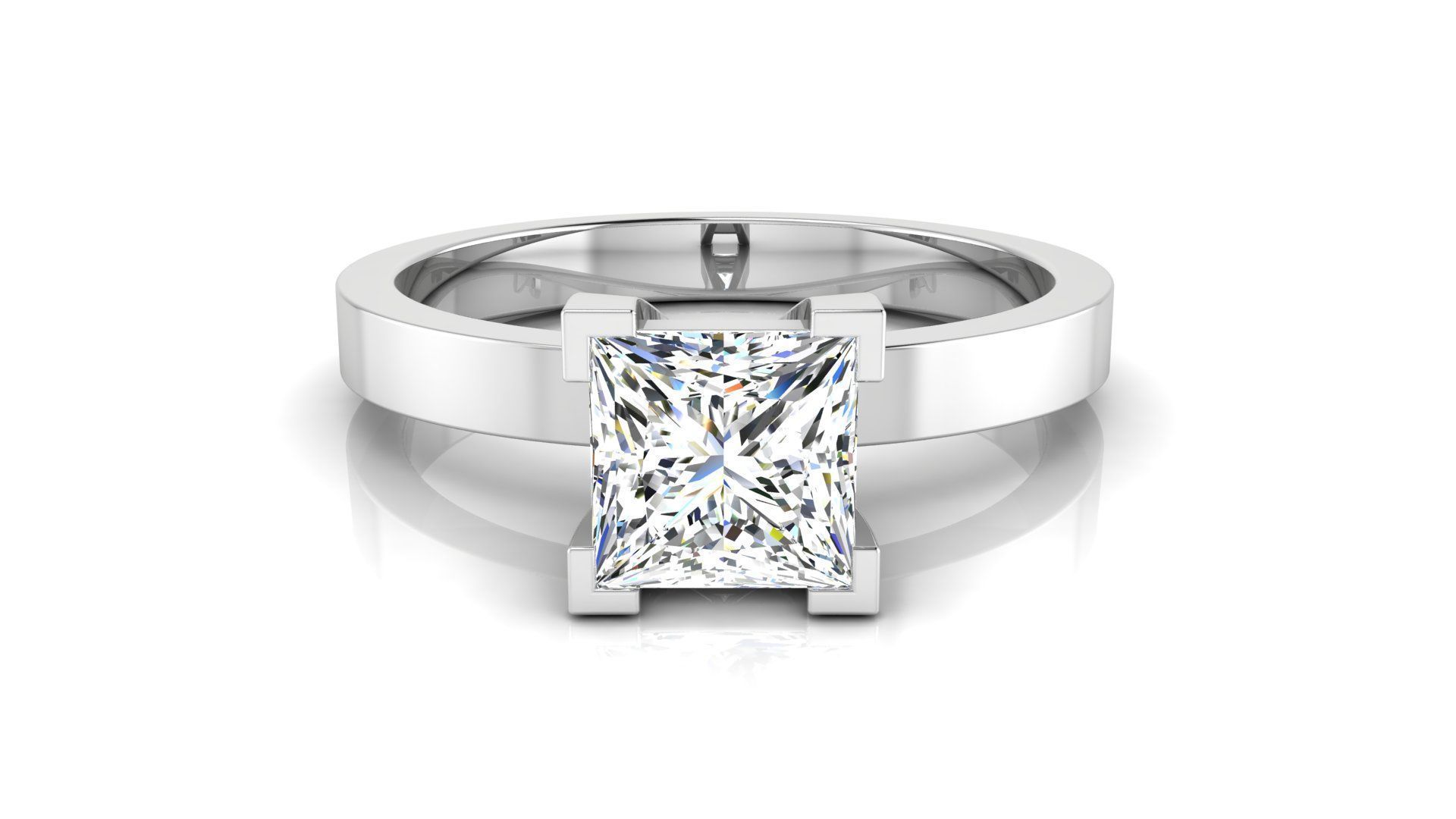 Ring M175 The luxury female ring with gems wedding 3D print model_34