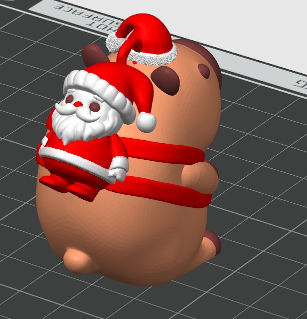 Capybara Christmas Special 3D print model_1