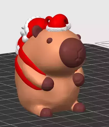 Capybara Christmas Special 3D print model