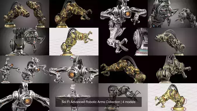 Sci Fi Advanced Robotic Arms Collection