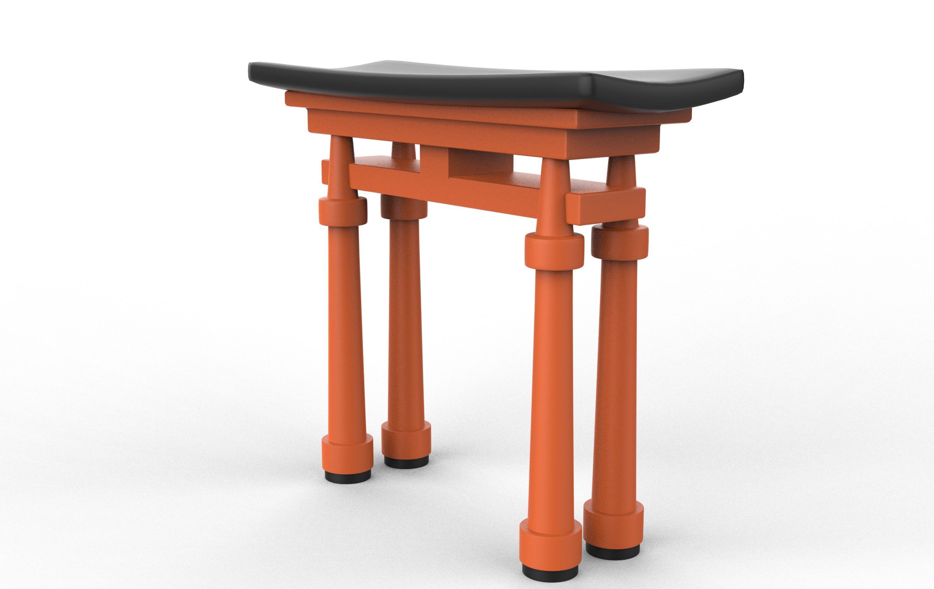 Torii Gate 3D model_6