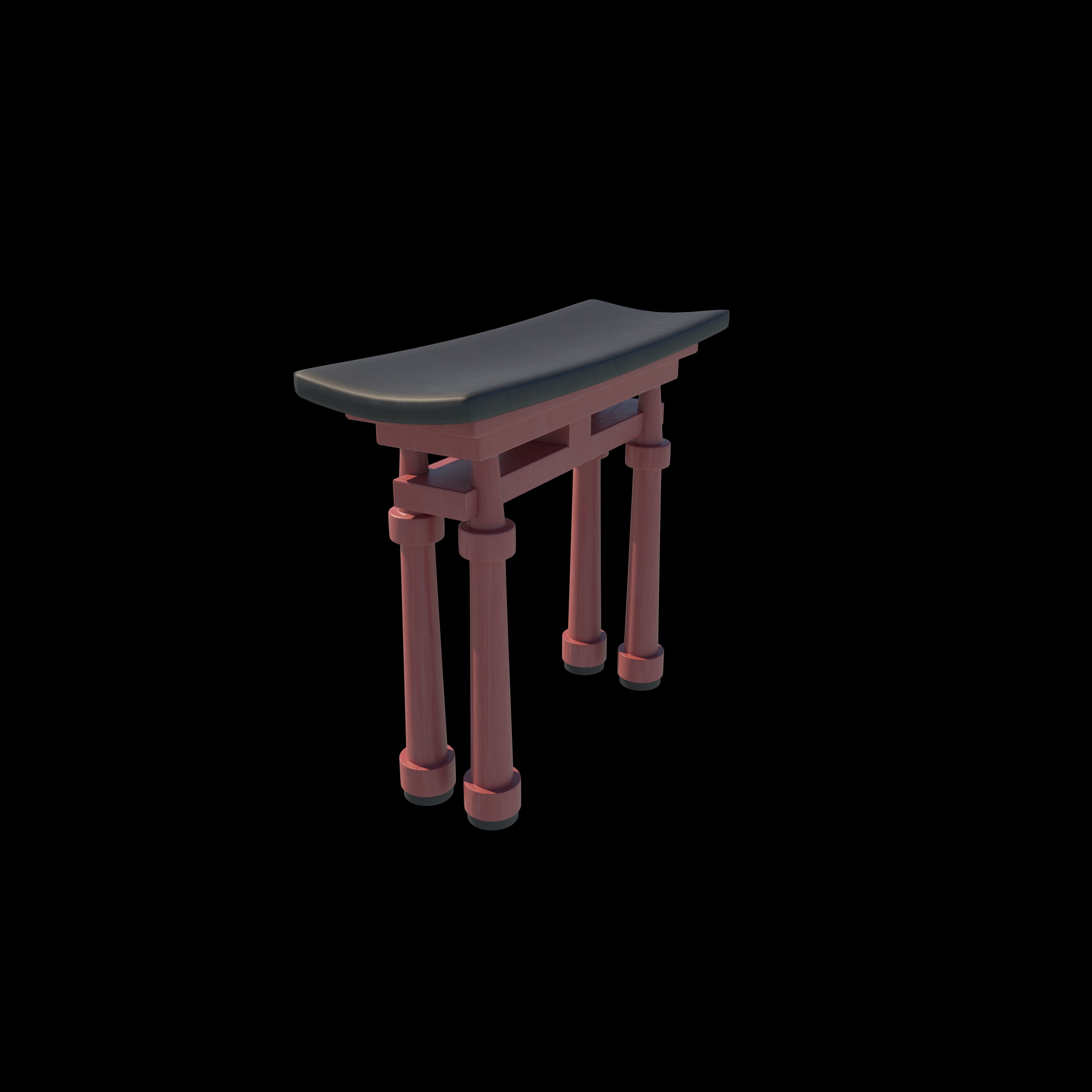 Torii Gate 3D model_2