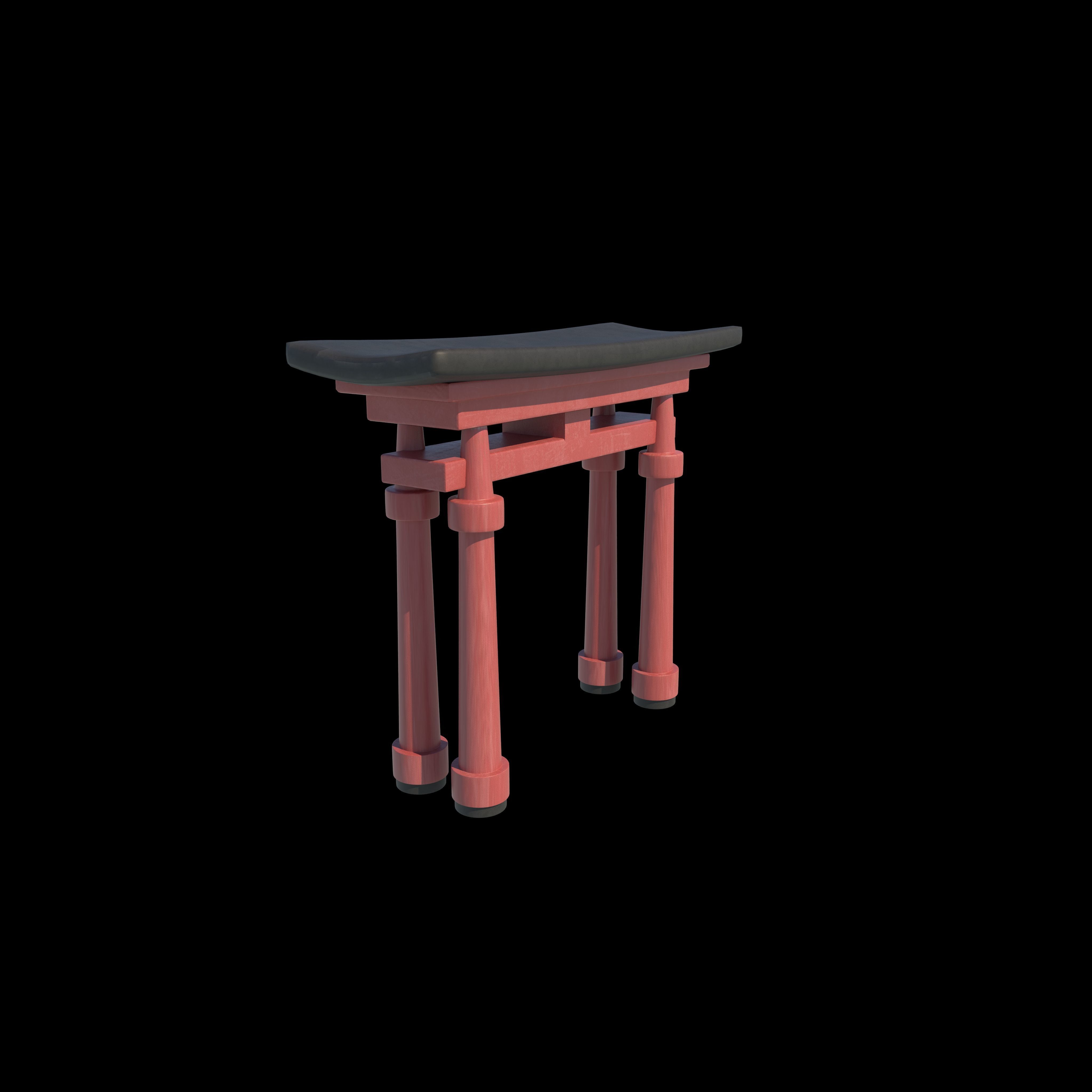 Torii Gate 3D model_8