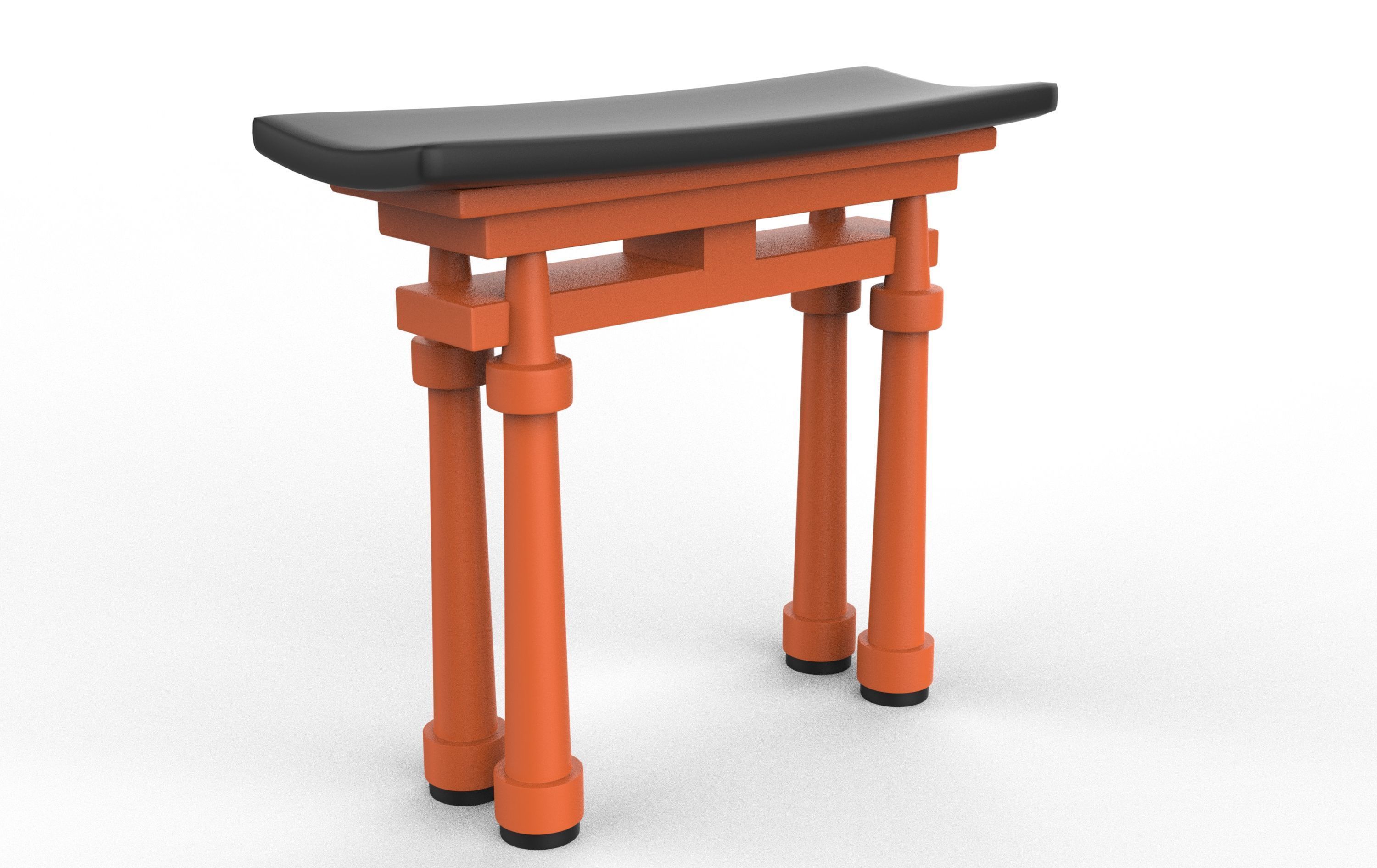 Torii Gate 3D model_7