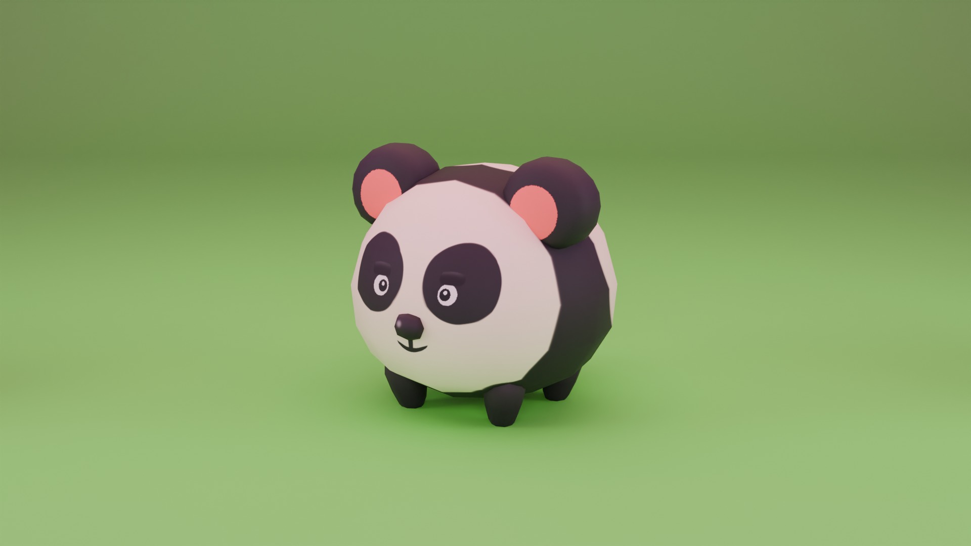 Cute Stylized Animals Collection Low-poly 3D model_5