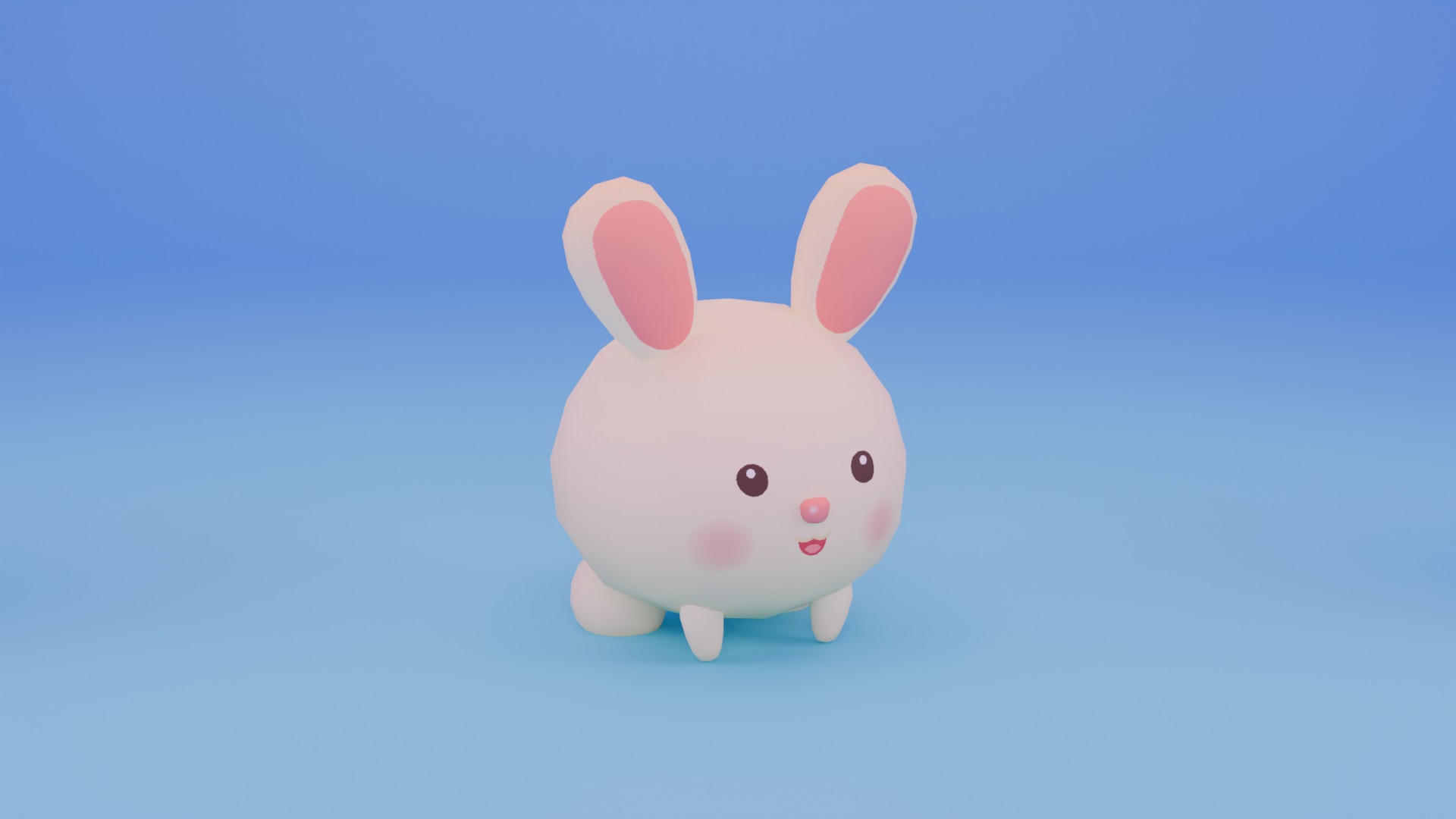 Cute Stylized Animals Collection Low-poly 3D model_7