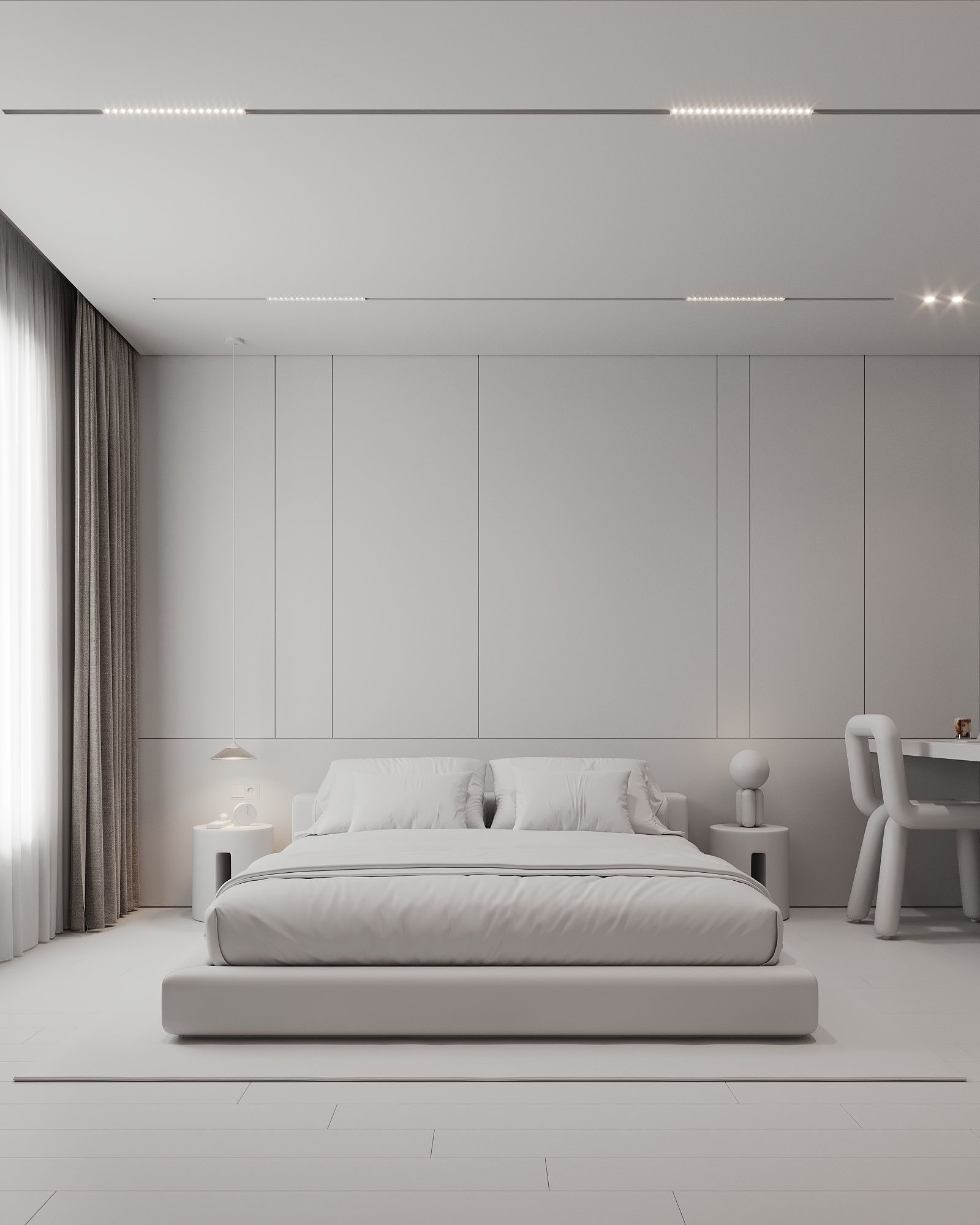 AR-24041 Bonyad House - Bedroom 3D Scene 3D model_11