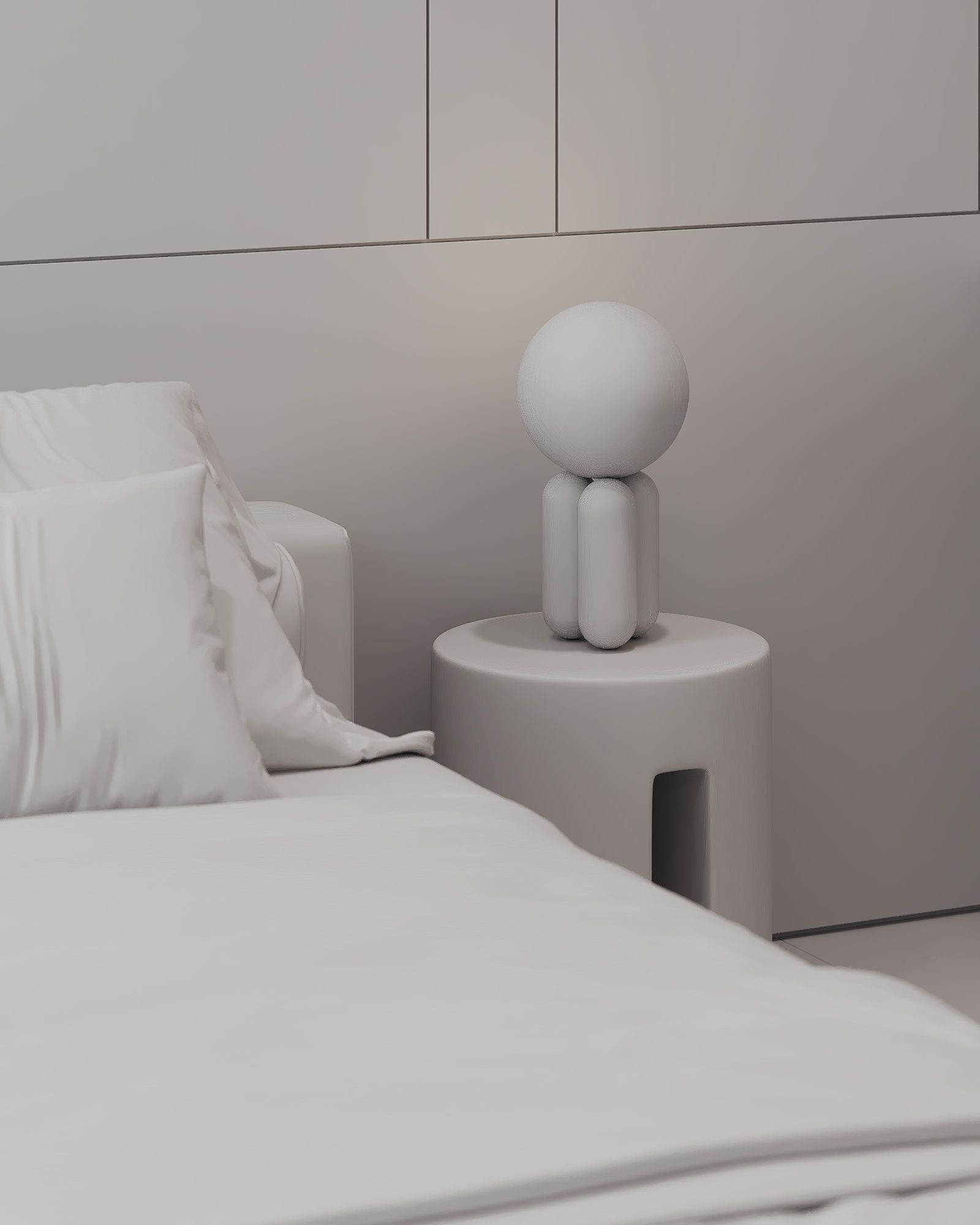 AR-24041 Bonyad House - Bedroom 3D Scene 3D model_10