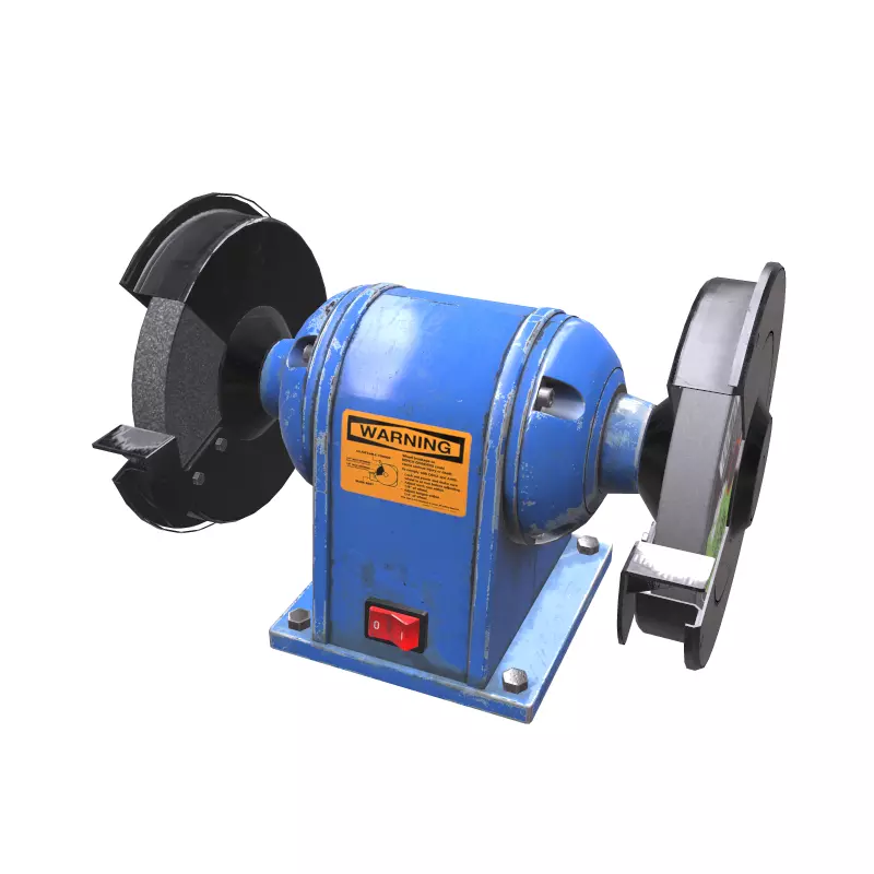 Bench Grinder L1 Low Poly Low-poly 3D model_0