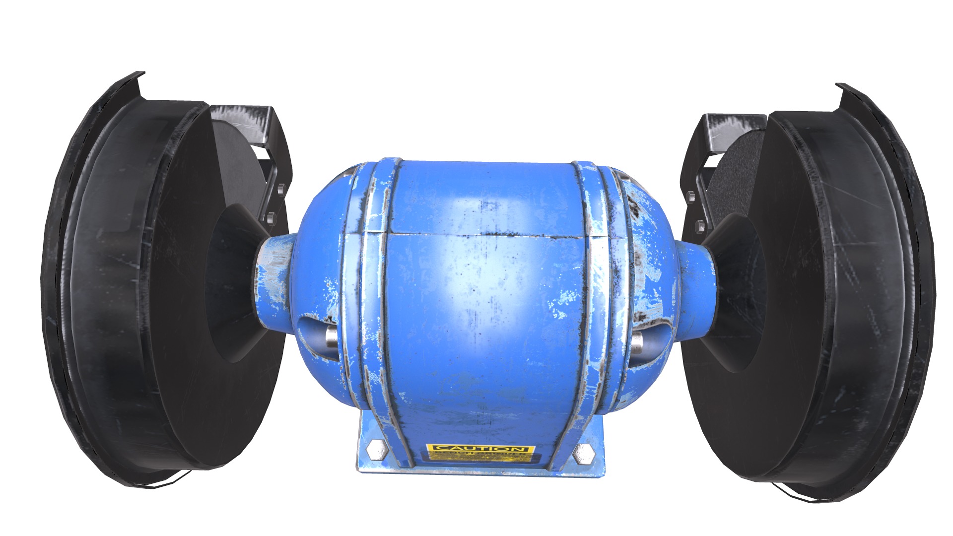 Bench Grinder L1 Low Poly Low-poly 3D model_8