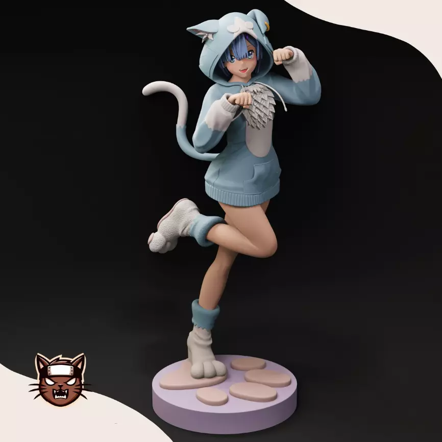 REM - RE ZERO STARTING IN ANOTHER WORLD 3D print model