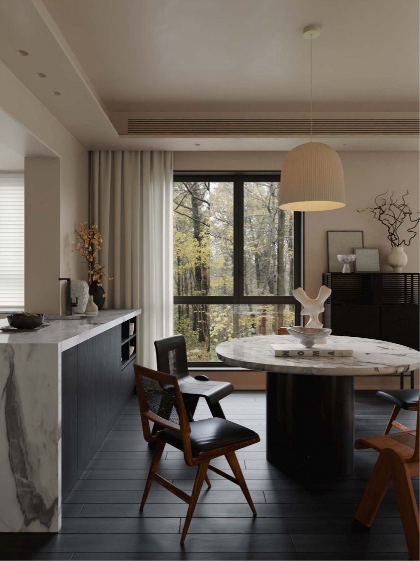 The living room restaurant 3D model_2