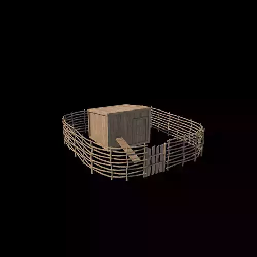Chicken house 3D model
