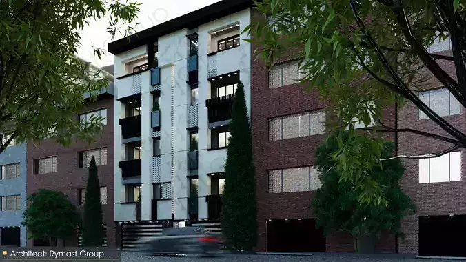 3D Model Collection Residential Apartment exterior and interior  3D model