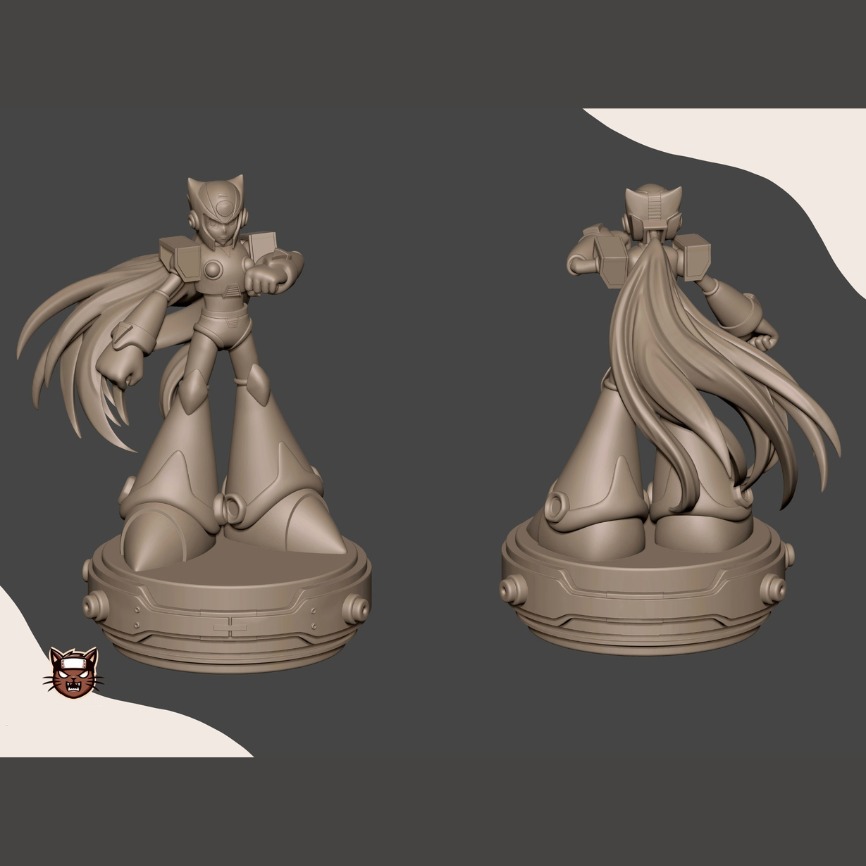 ZERO FROM MEGAMAN 3D print model_1