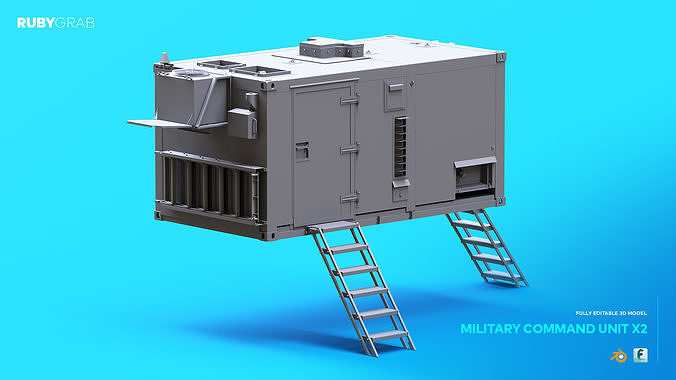 Military Command Unit X2 3D model