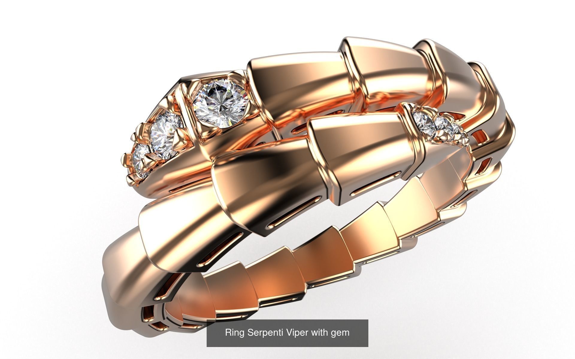 Set Bvlgari Serpenti Viper  3D Model Collection_3