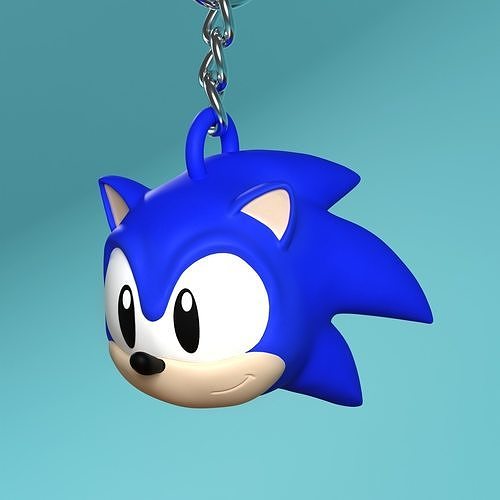 Sonic the Hedgehog Keychain Combo 3D print model Sonic the Hedgehog Keychain Combo 3D print model
