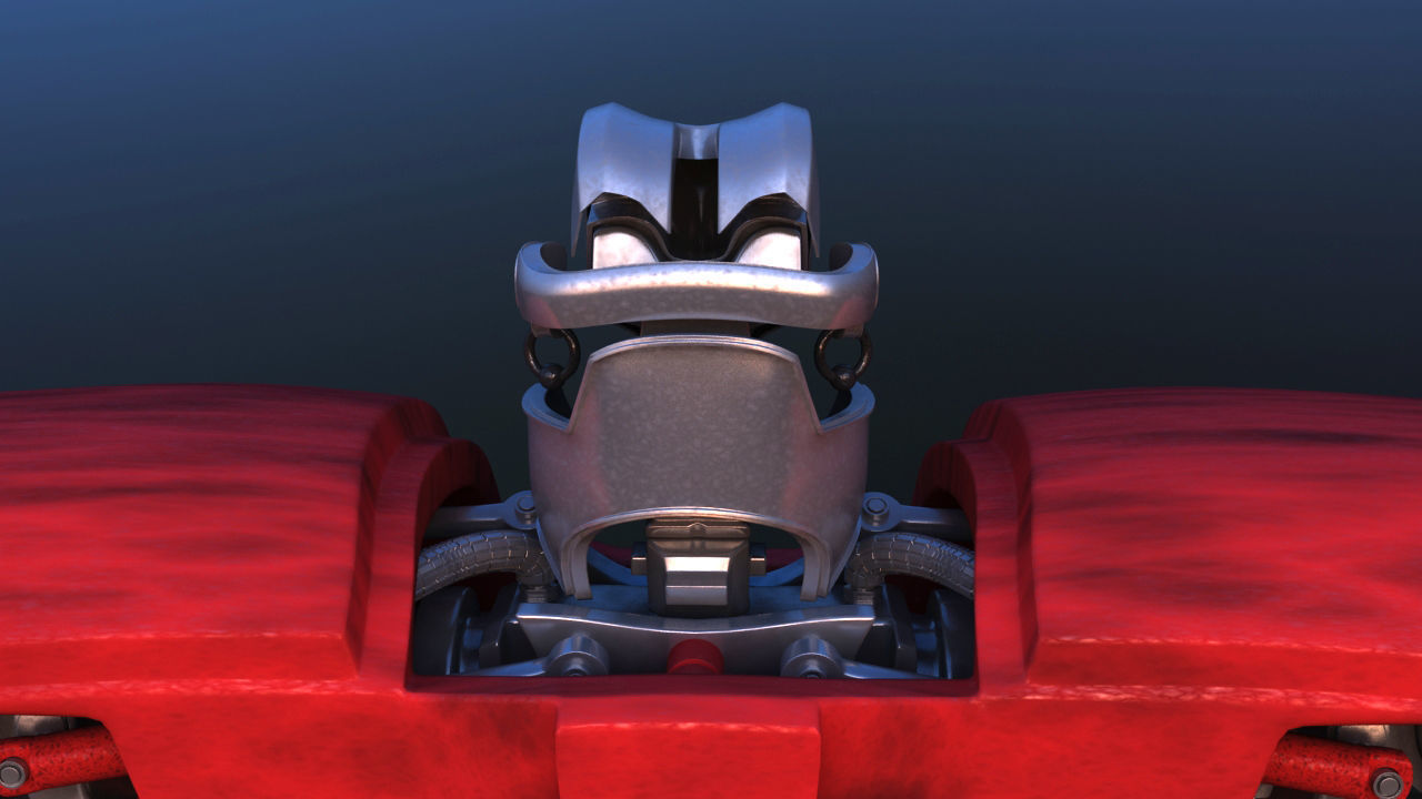 Futuristic Inline Skater Battle Robot 3D model_22