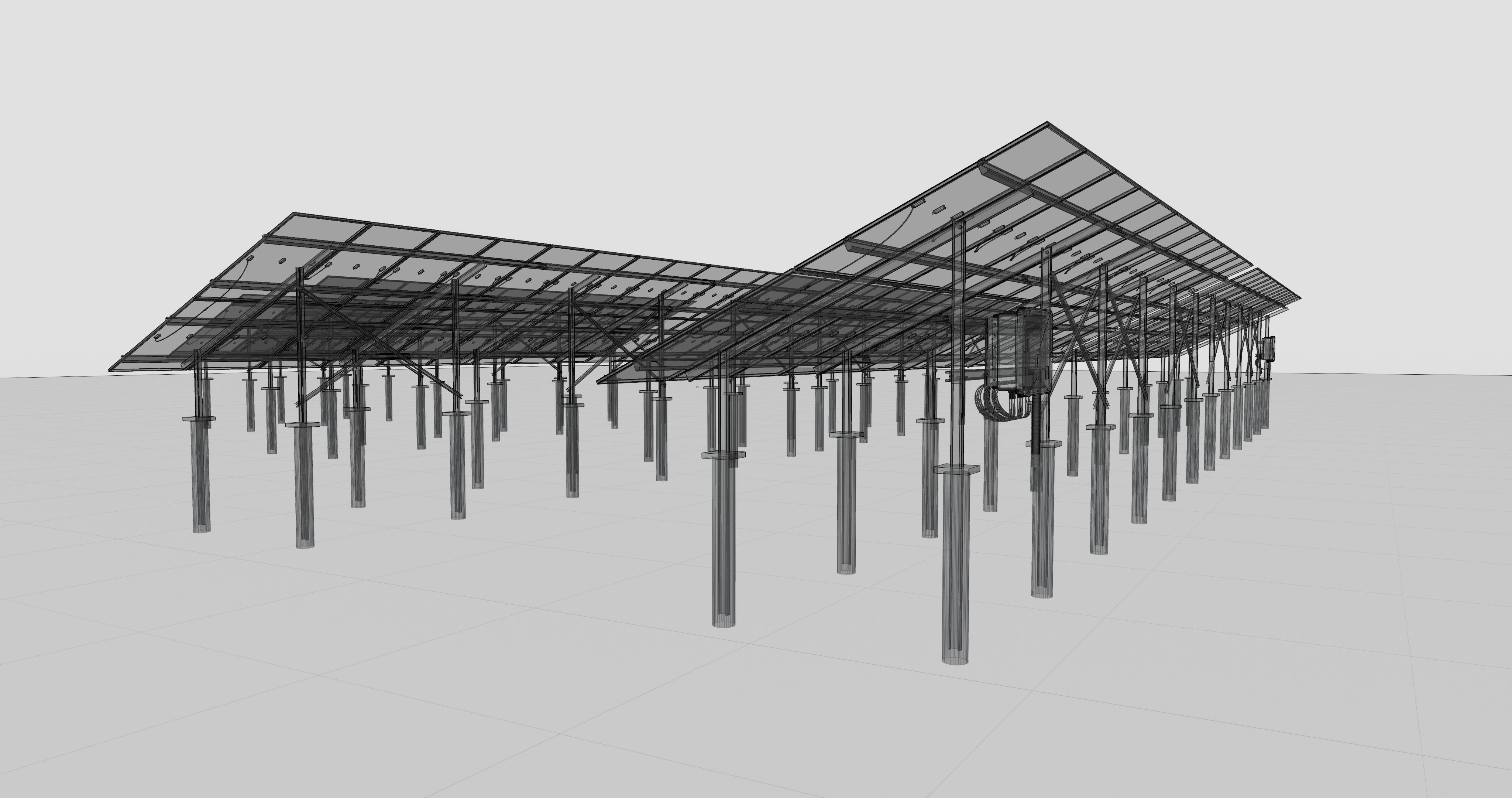 5 in 1 Solar Energy Structures 3D model_47