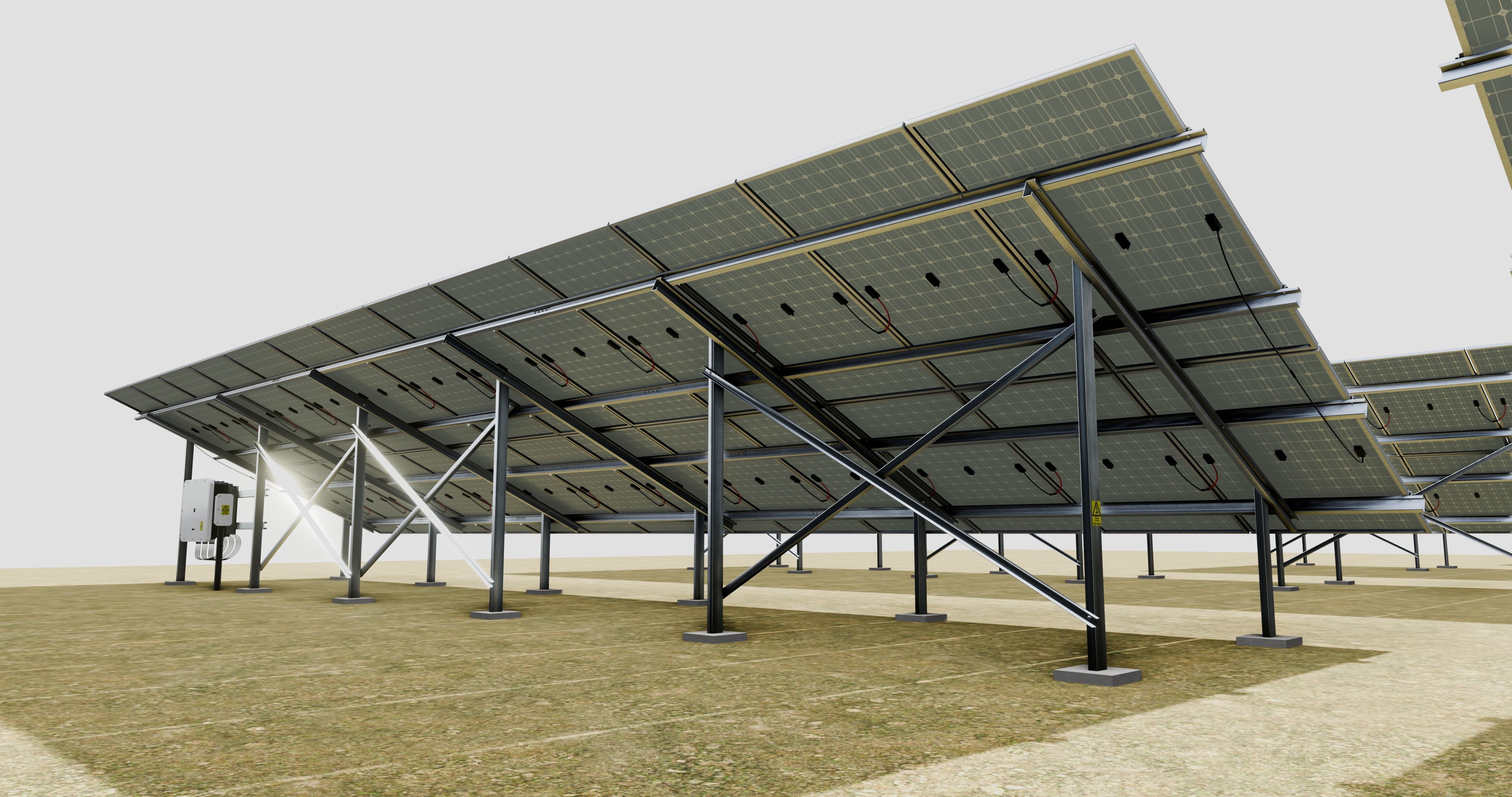 5 in 1 Solar Energy Structures 3D model_15