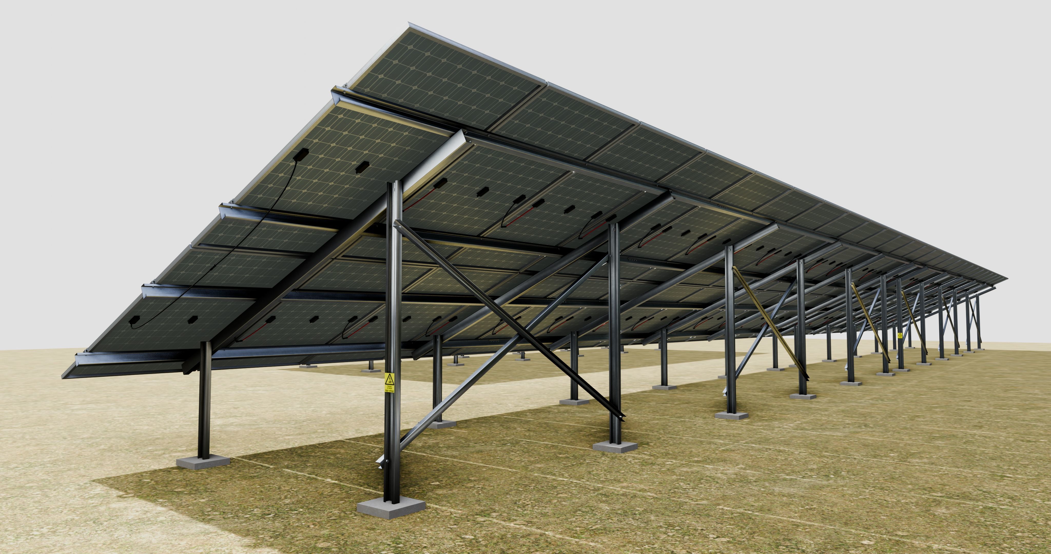 5 in 1 Solar Energy Structures 3D model_11