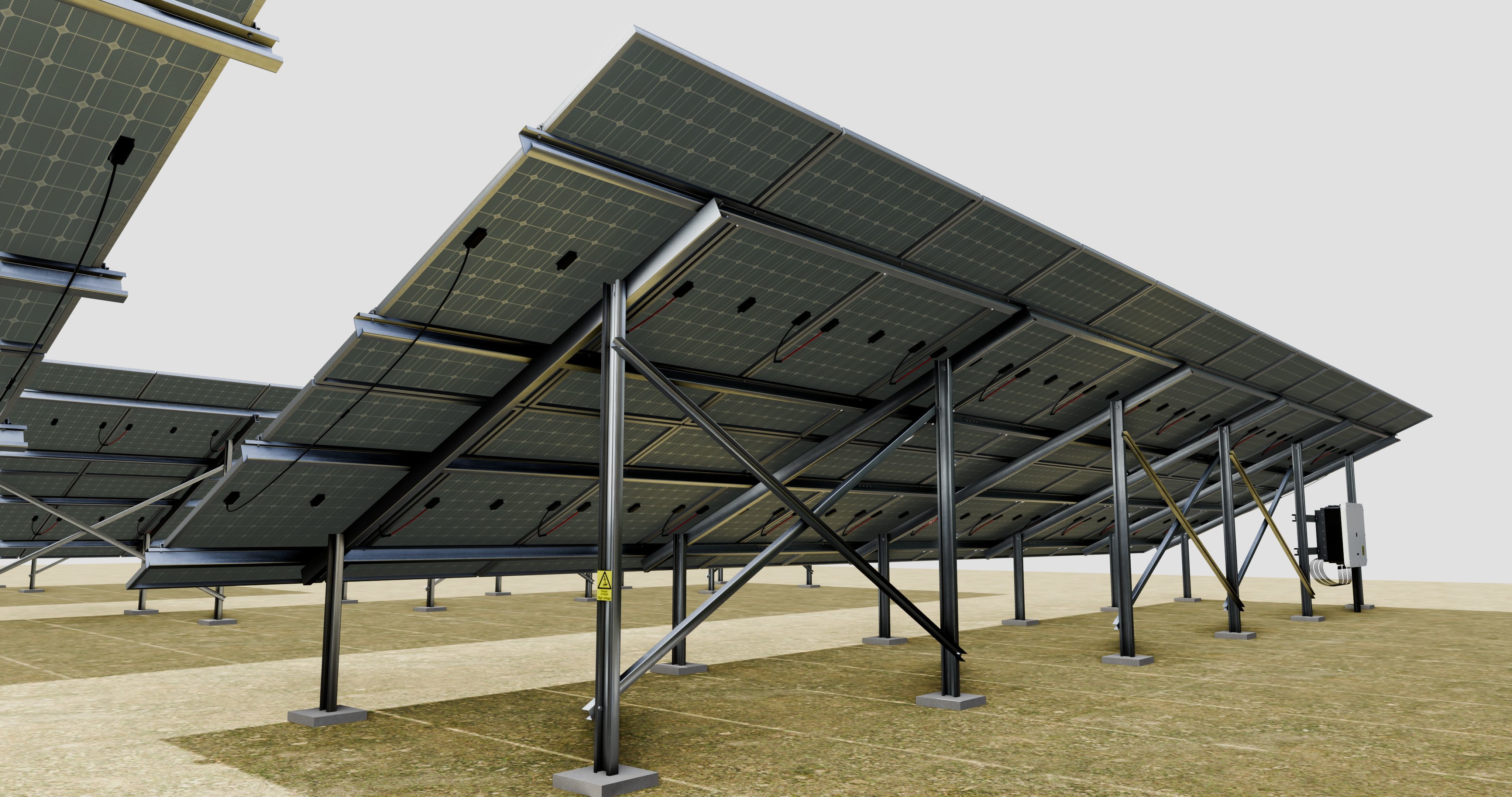 5 in 1 Solar Energy Structures 3D model_13