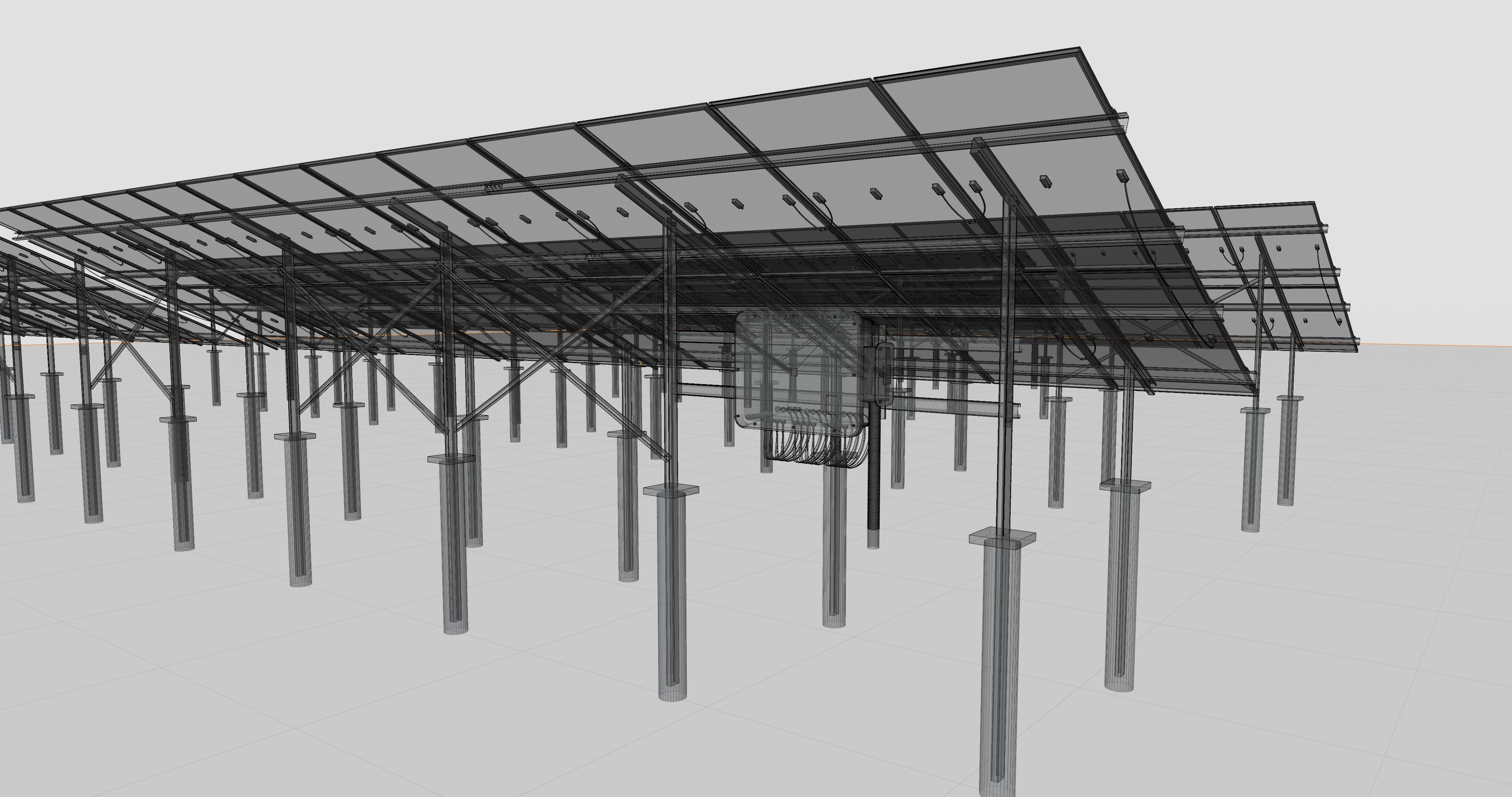5 in 1 Solar Energy Structures 3D model_41