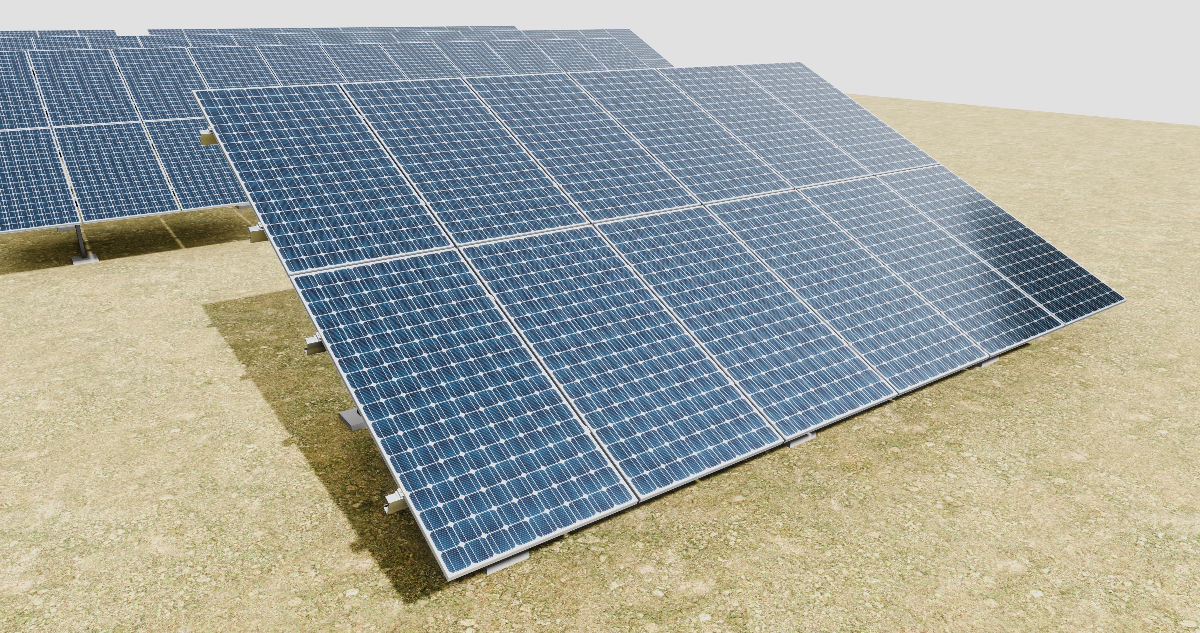 5 in 1 Solar Energy Structures 3D model_37