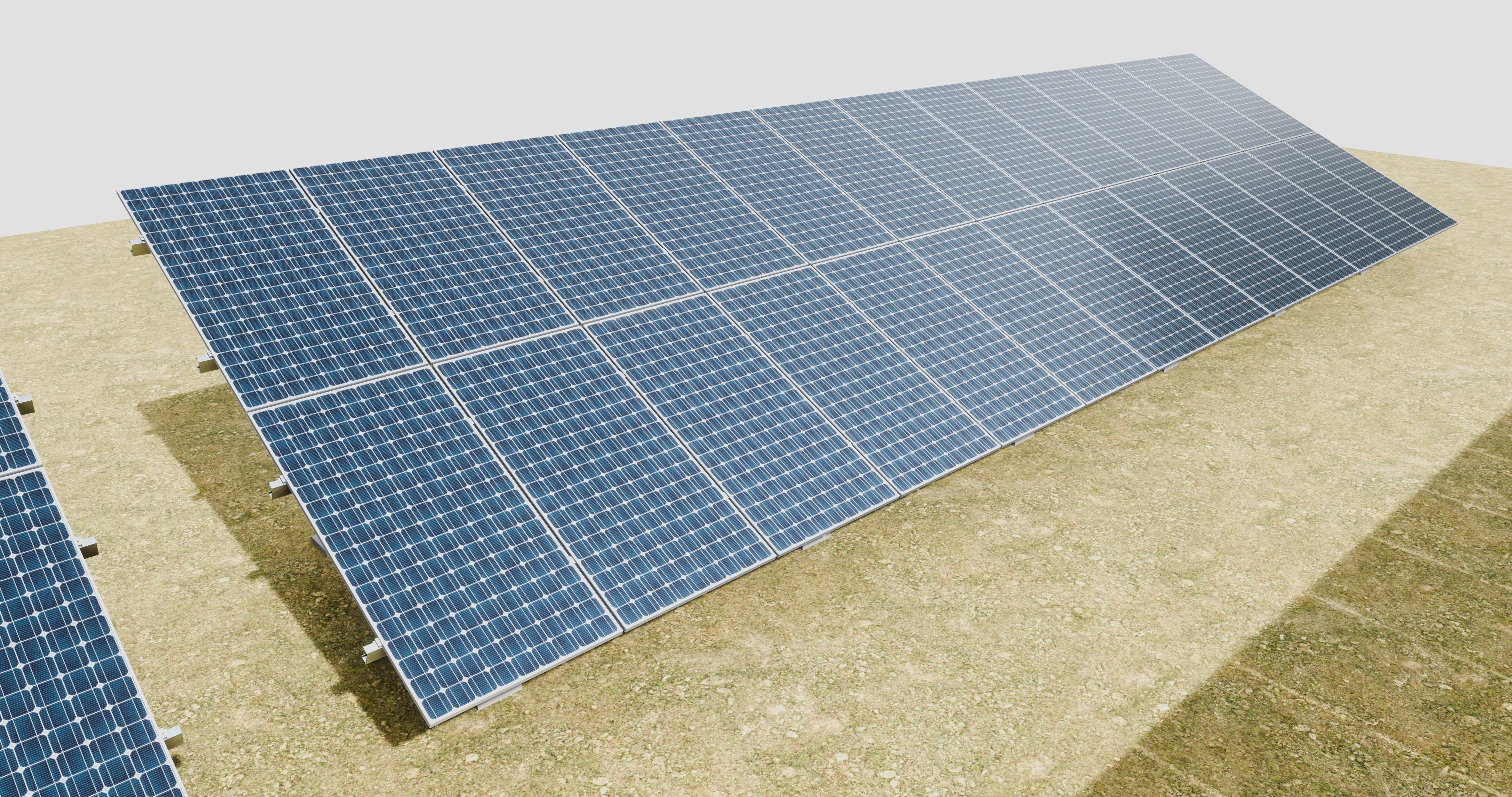 5 in 1 Solar Energy Structures 3D model_5