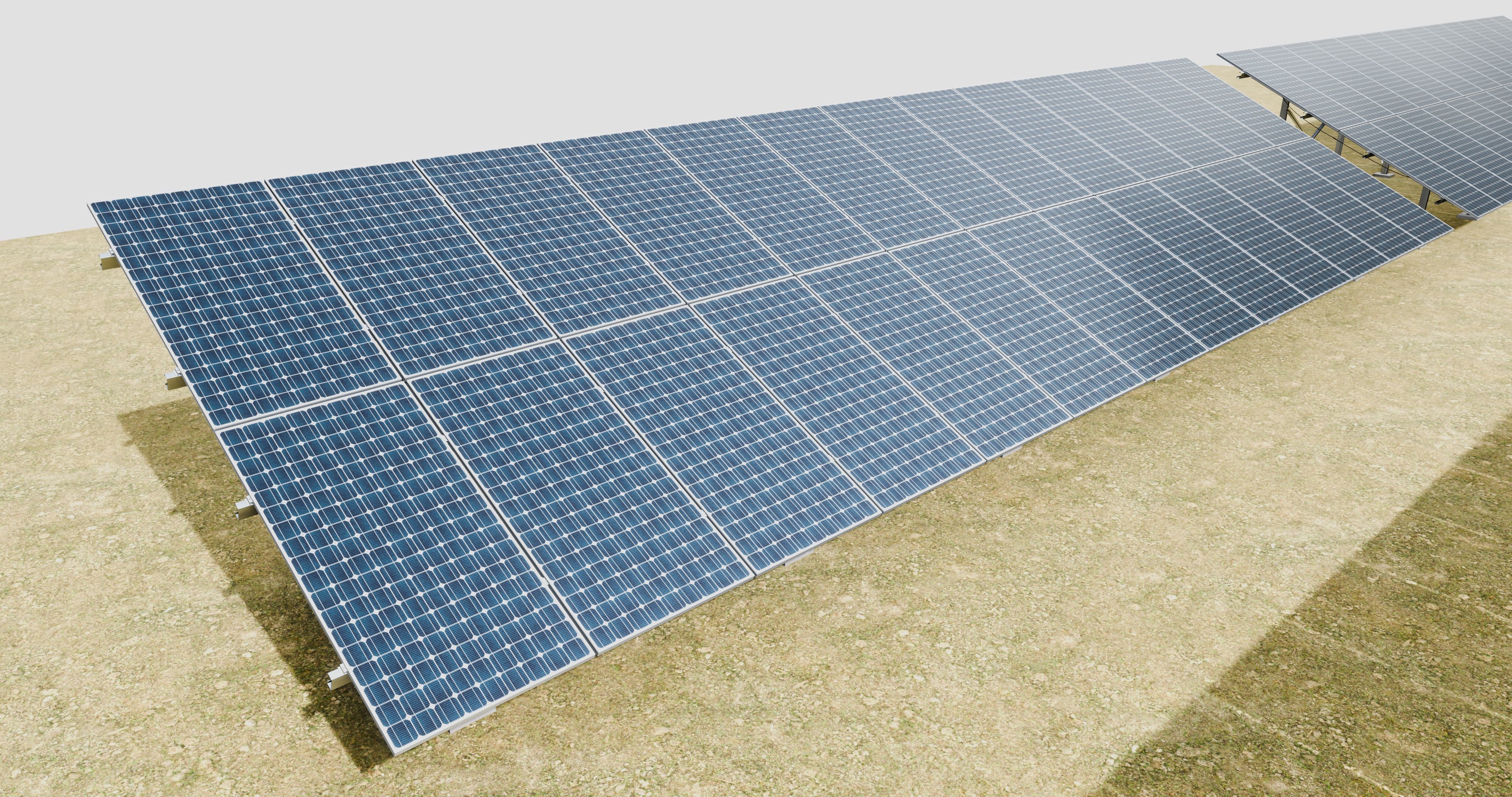 5 in 1 Solar Energy Structures 3D model_4