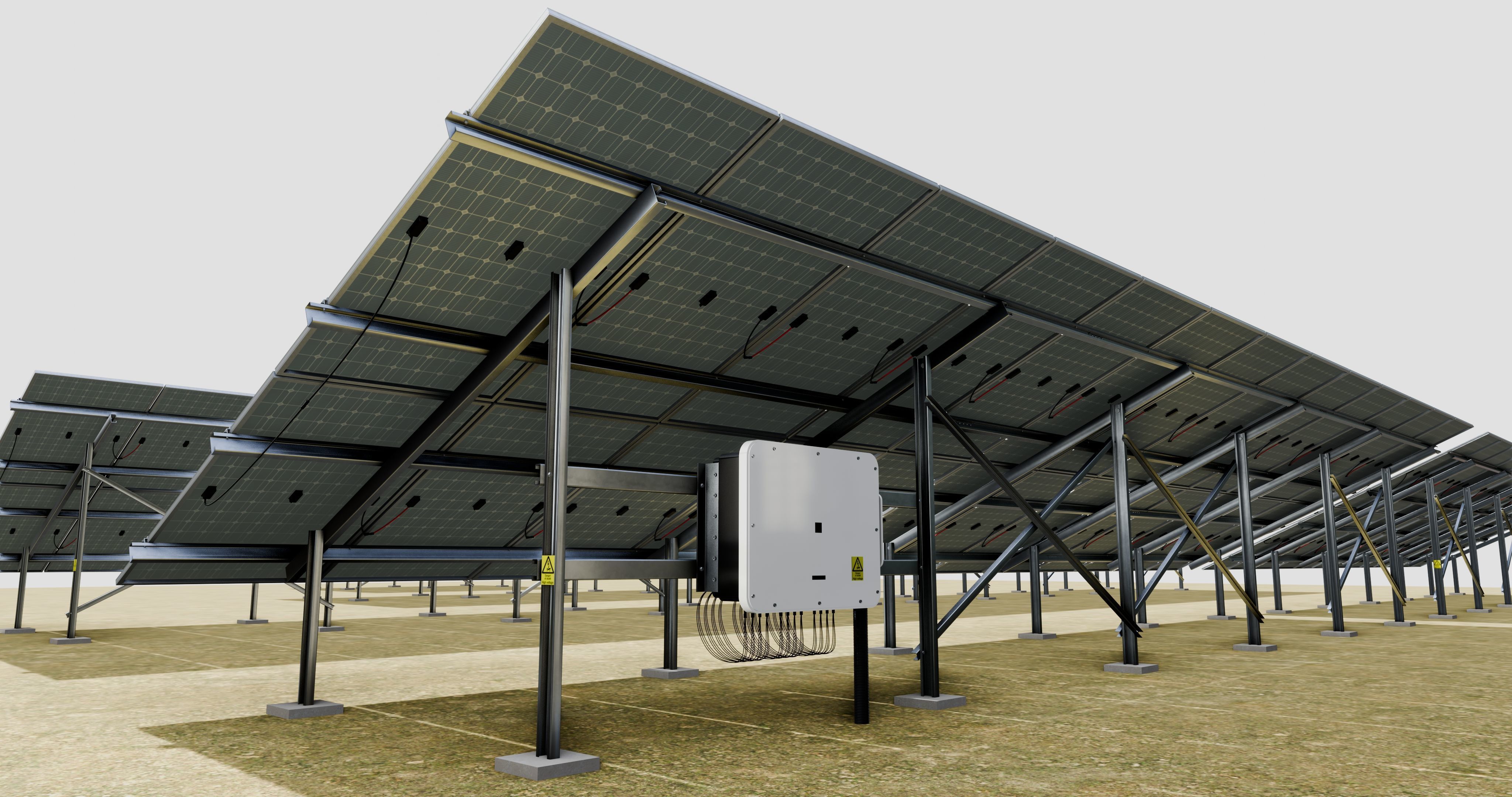 5 in 1 Solar Energy Structures 3D model_16