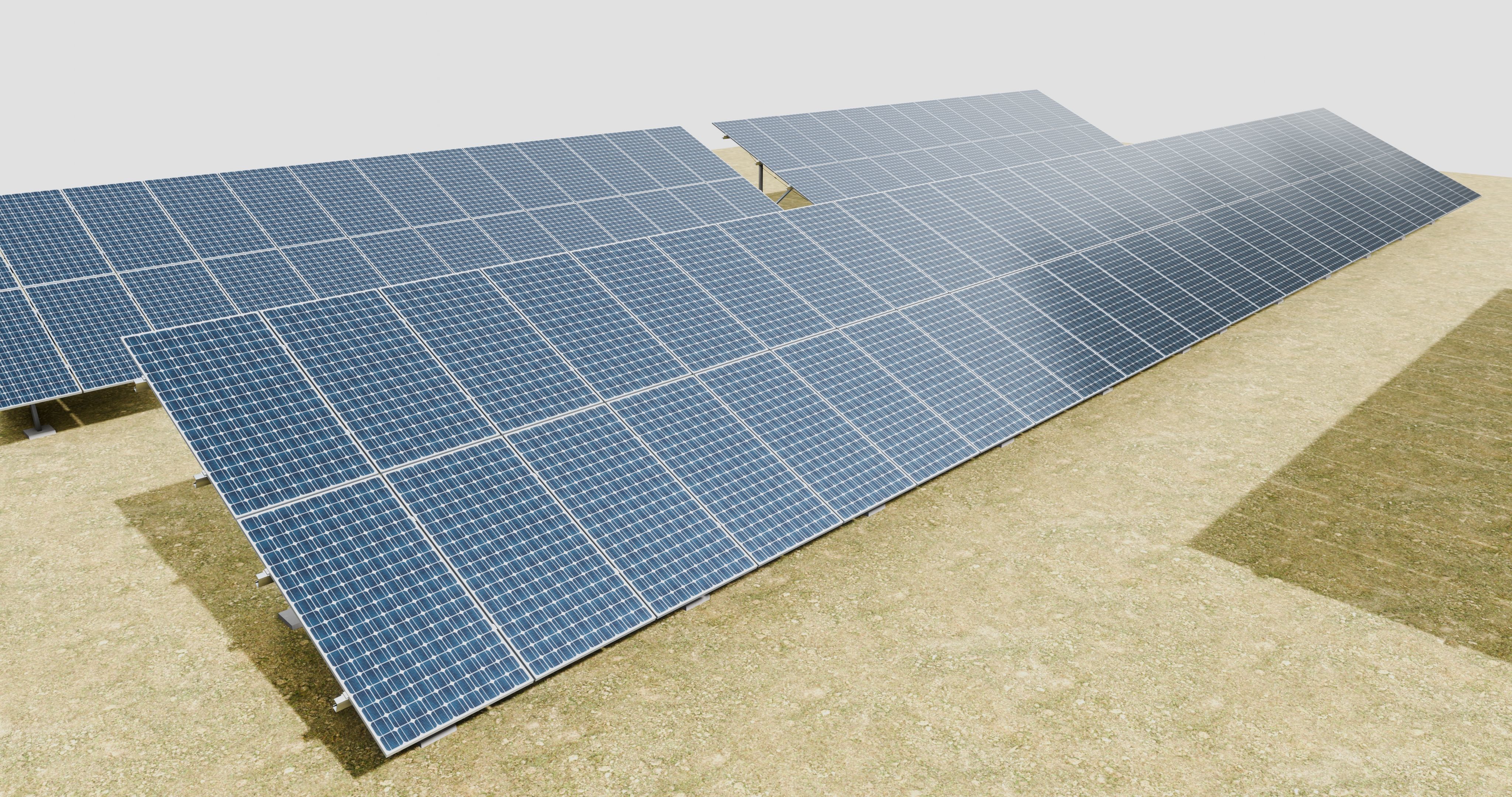 5 in 1 Solar Energy Structures 3D model_34