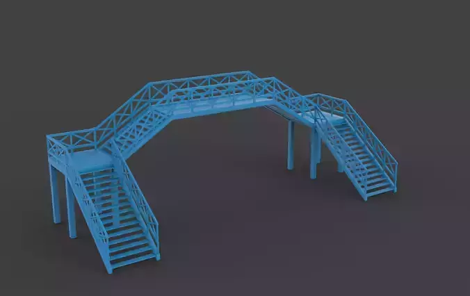 Railway Bridge 3D model