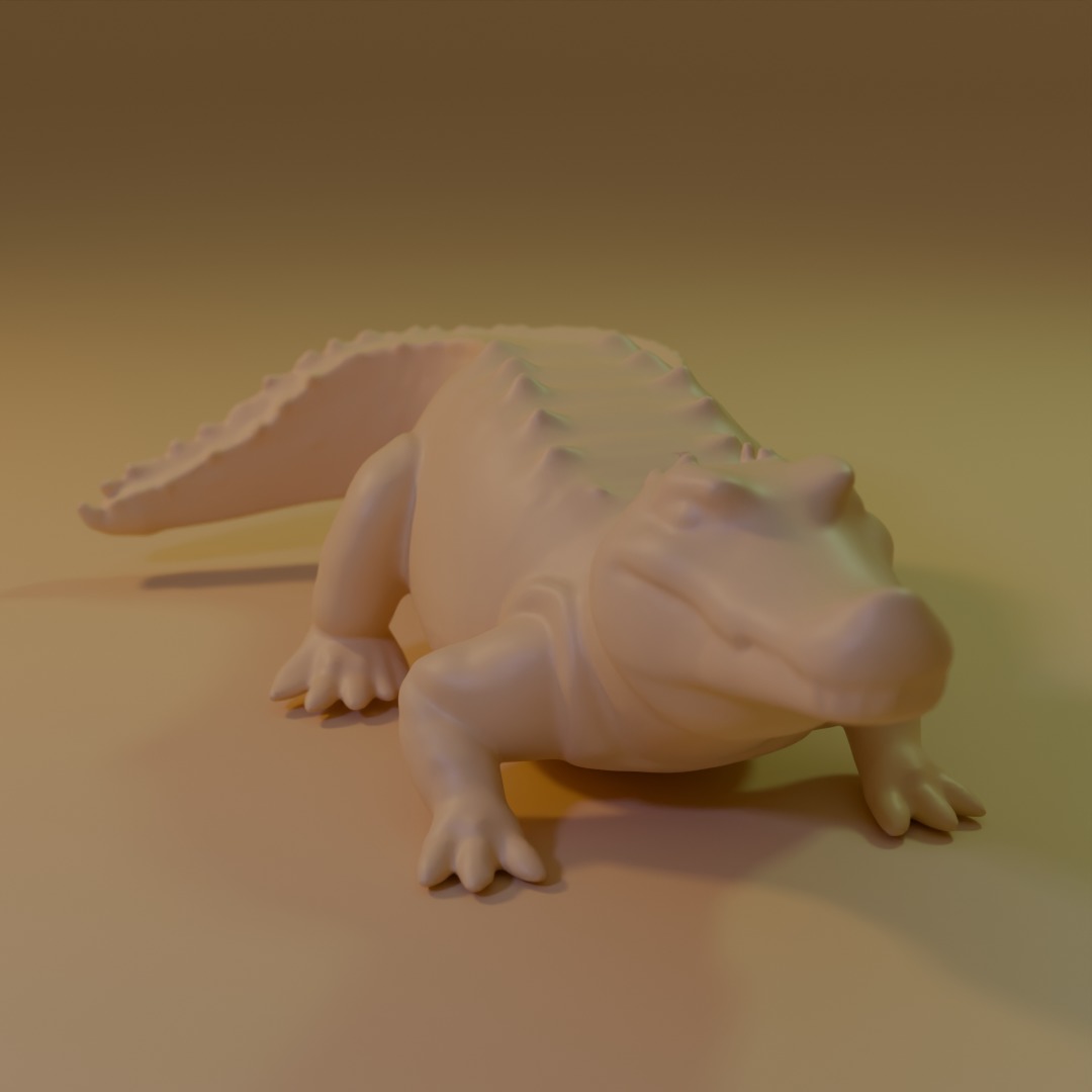 crocodile 3D model_1