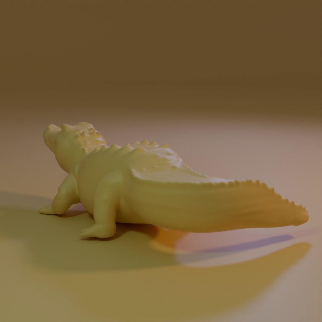 crocodile 3D model_5