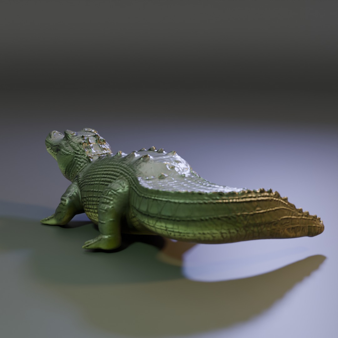 crocodile 3D model_4